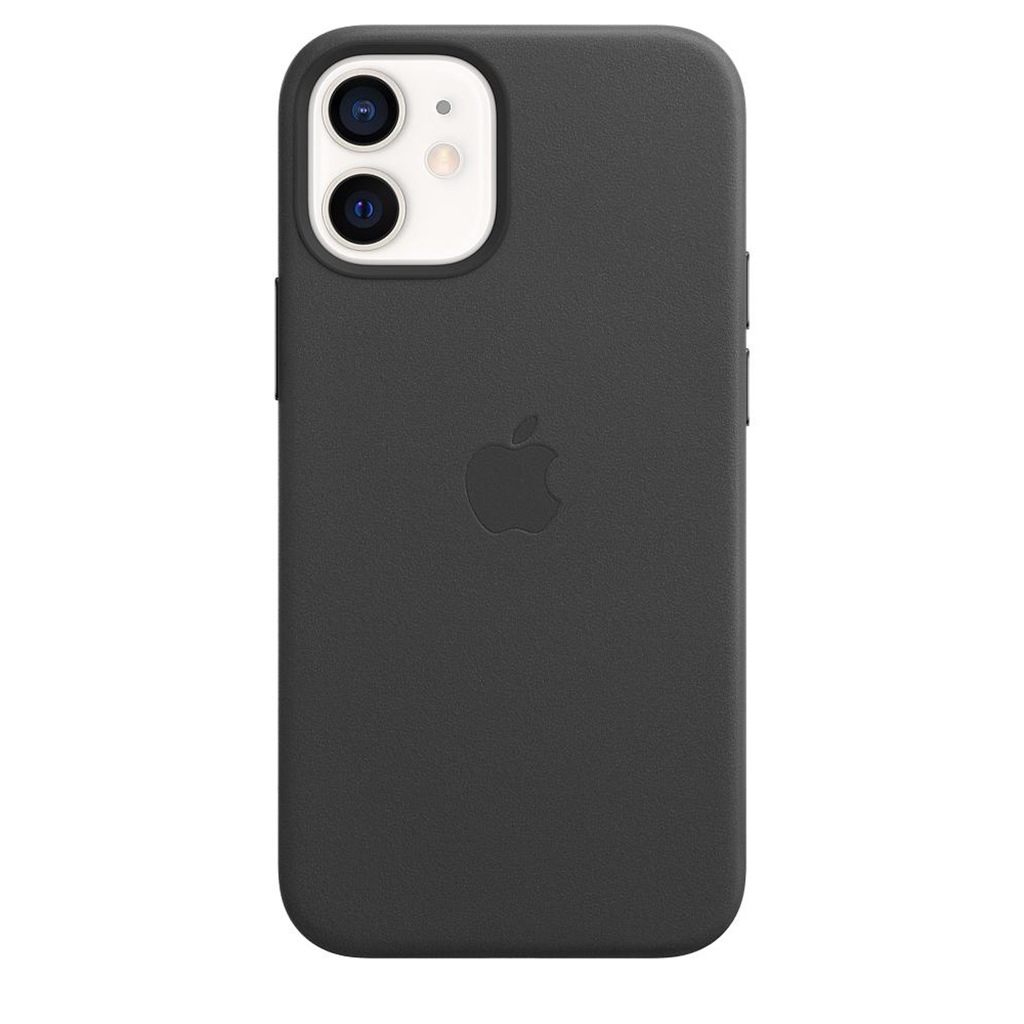 Apple Smartphone-Hülle »Apple iPhone 12 Mini Leder Case Mag Black«, iPhone 12 Mini, 13,7 cm (5,4 Zoll), MHKA3ZM/A