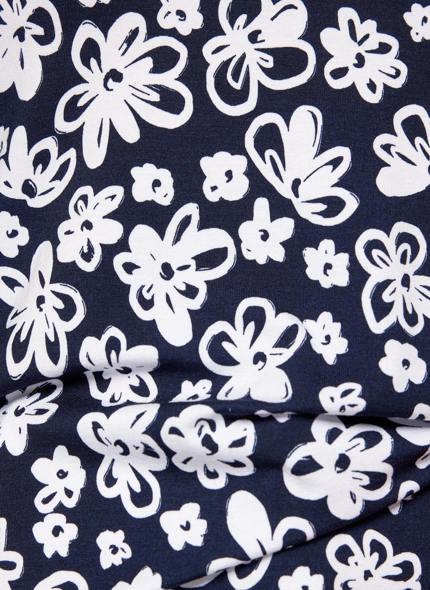 Rabe Rundhalsshirt, mit floralem Muster