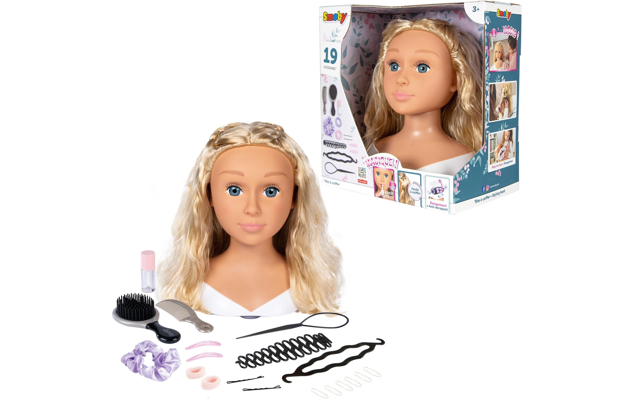 Smoby Frisier- & Schminkkopf »blond«