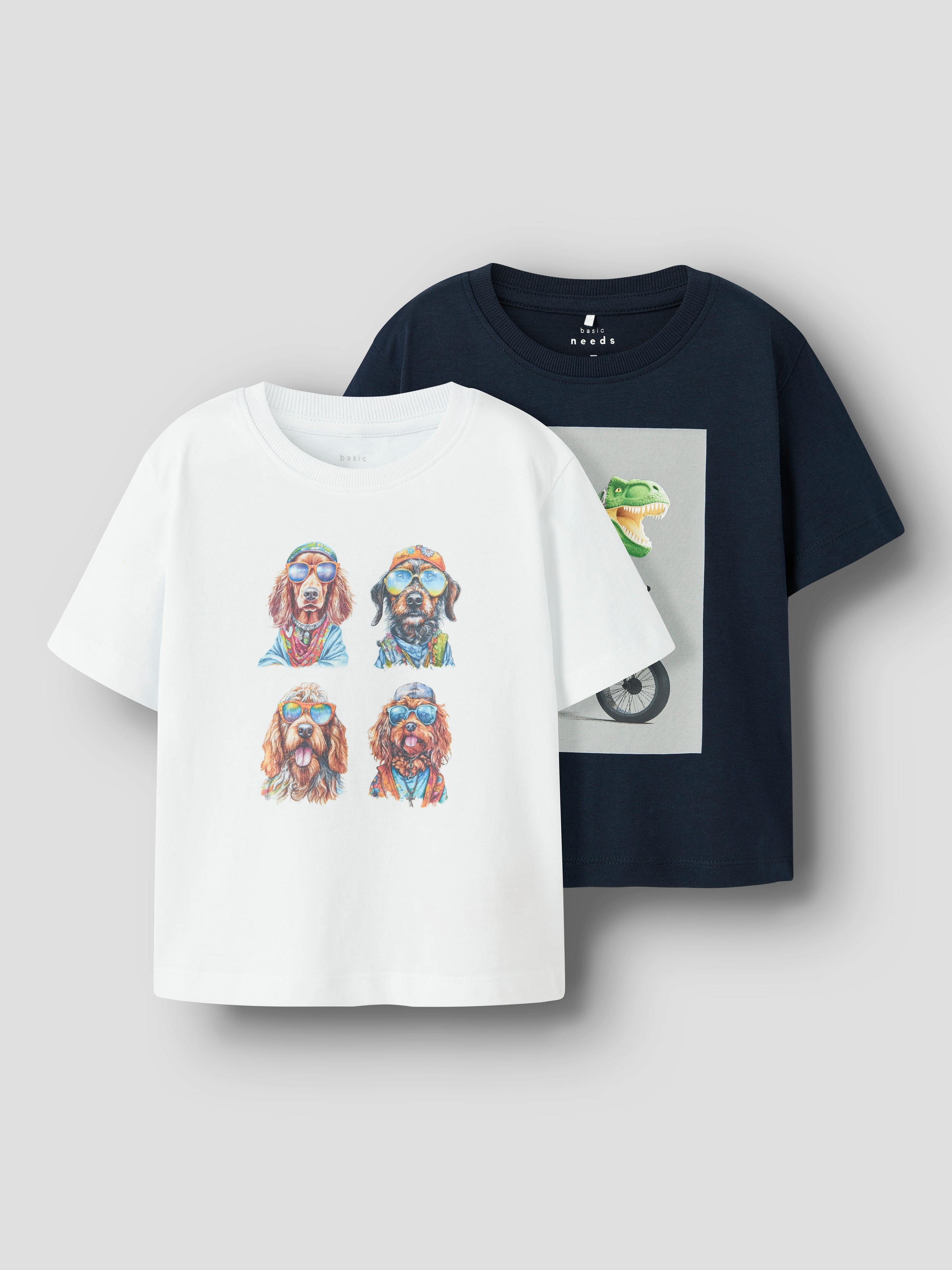 Name It T-Shirt »NMMVOTO 2P SS NREG TOP« Packung, 2 Stk.