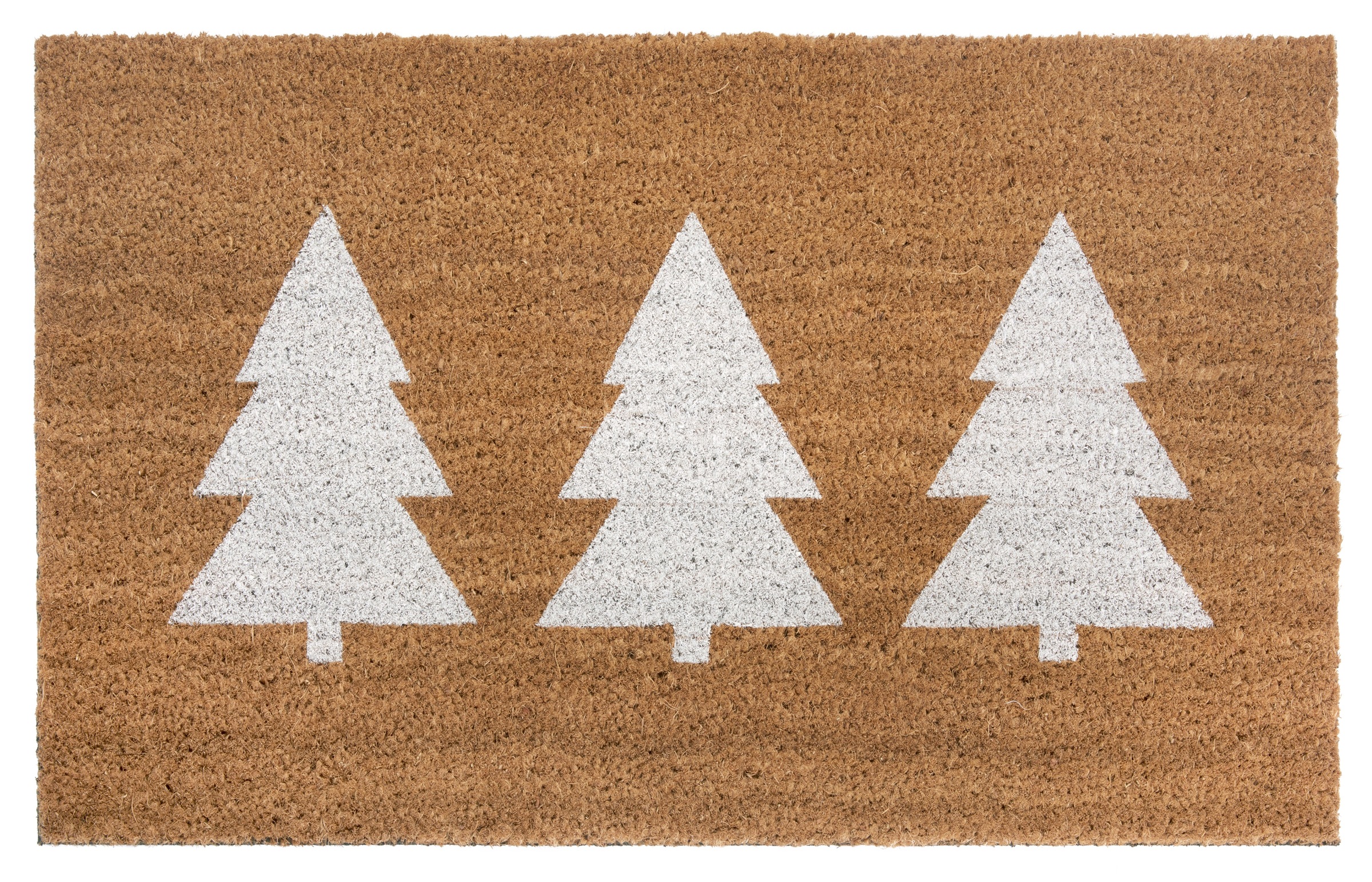 HANSE Home Fussmatte »Mix Mats Kokos Pine Trees«, rechteckig, 15 mm Höhe, Weihnachten, Schmutzfangmatte, Outdoor, Rutschfest, Innen, Kokosmatte