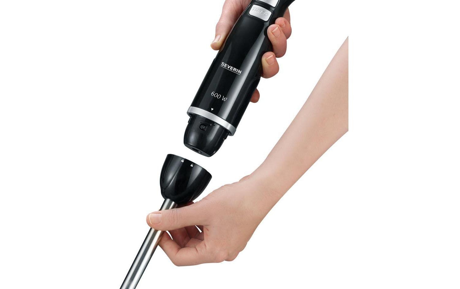 Severin Stabmixer »SM 3792 Schwarz Silberfarben«, 600 W