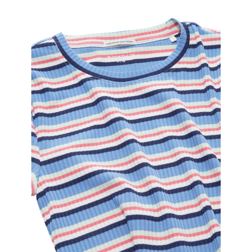 TOM TAILOR T-Shirt, in Streifen-Optik