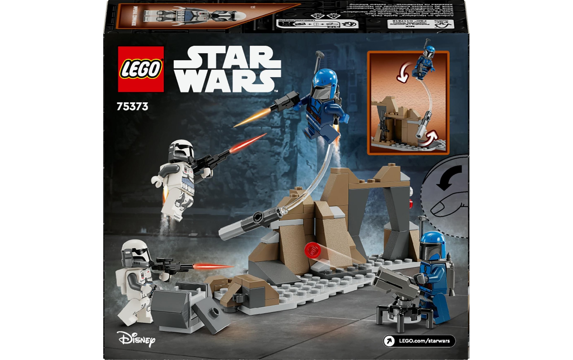 LEGO® Spielbausteine »Star Wars Hinterhalt auf Mandalore Battle Pack 75373«, (109 St.)