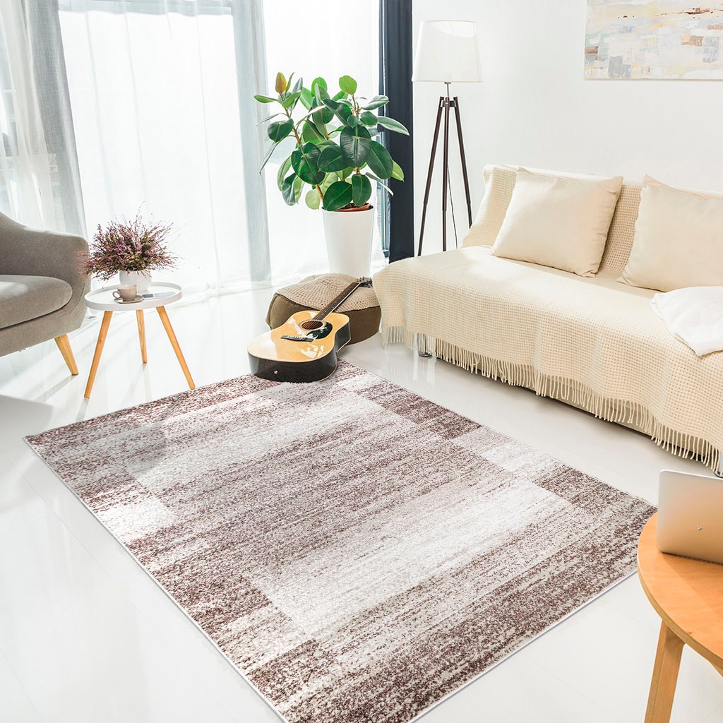 my home | mit Flor, Jelmoli-Versand modernes Teppich »Beldre«, Kurzflor, besonders Bordüre mit online Design, rechteckig, weichem bestellen