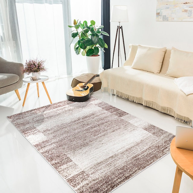 my home Teppich »Beldre«, rechteckig, mit besonders weichem Flor, Kurzflor,  modernes Design, mit Bordüre online bestellen | Jelmoli-Versand