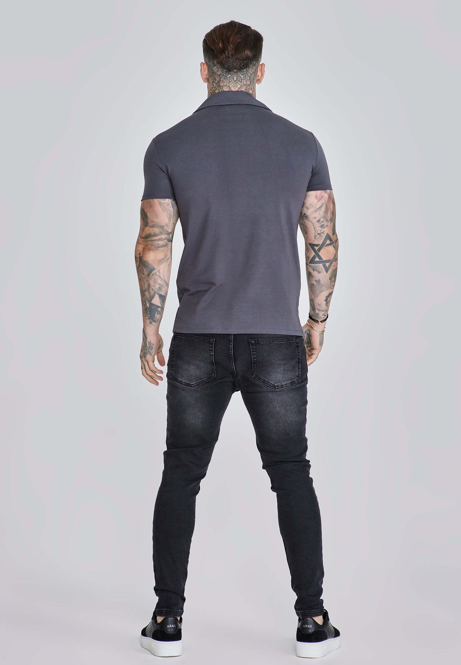 Siksilk T-Shirt »Siksilk T-Shirt Smart Revere Polo - Muscle Fit«