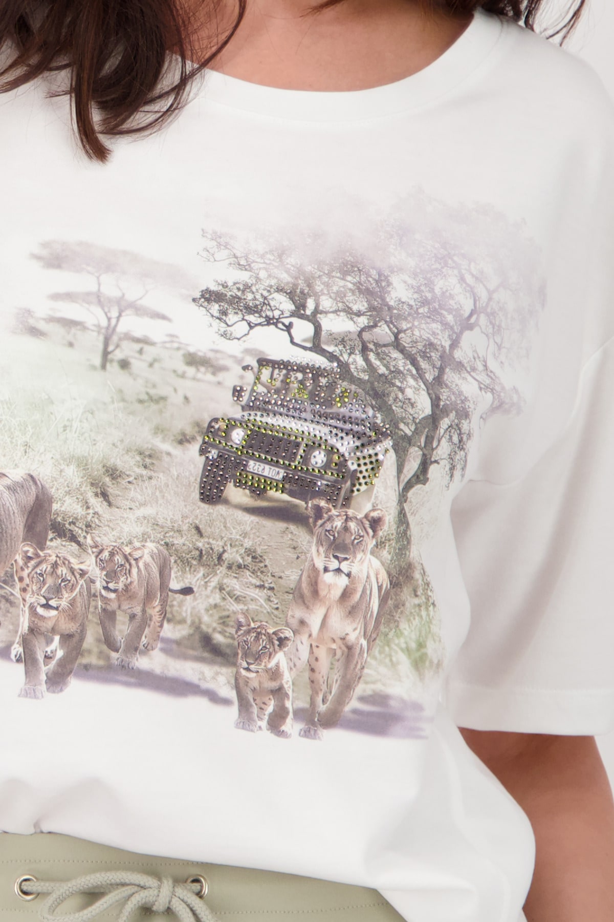 Monari Rundhalsshirt, mit Frontprint