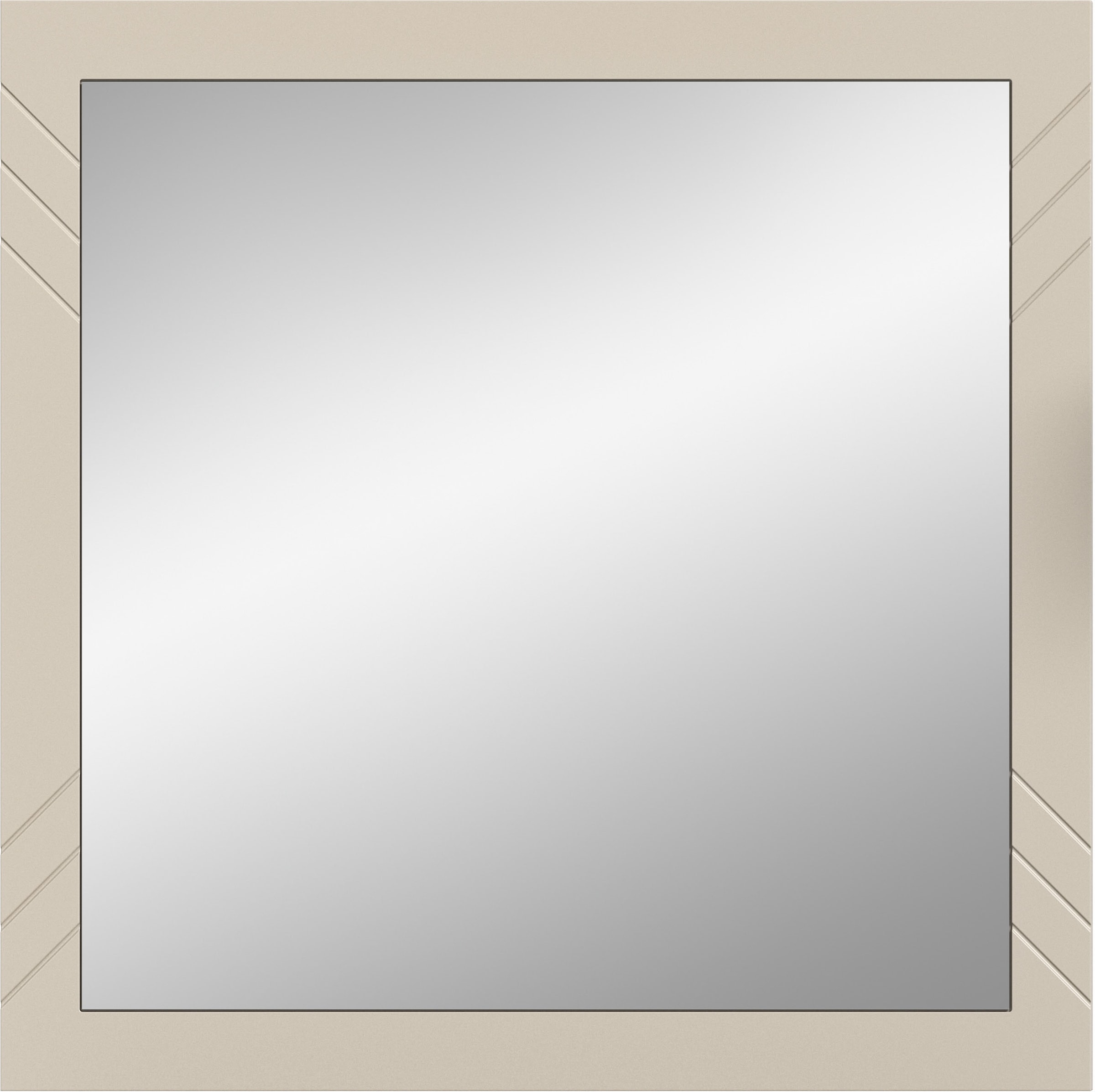 INOSIGN Wandspiegel »Mento, quadratisch 80 x 80cm, Umlaufender Rahmen mit Ornamentfräsung«, grosse Spiegelfläche, Garderobespiegel,Flurspiegel,Dielenspiegel