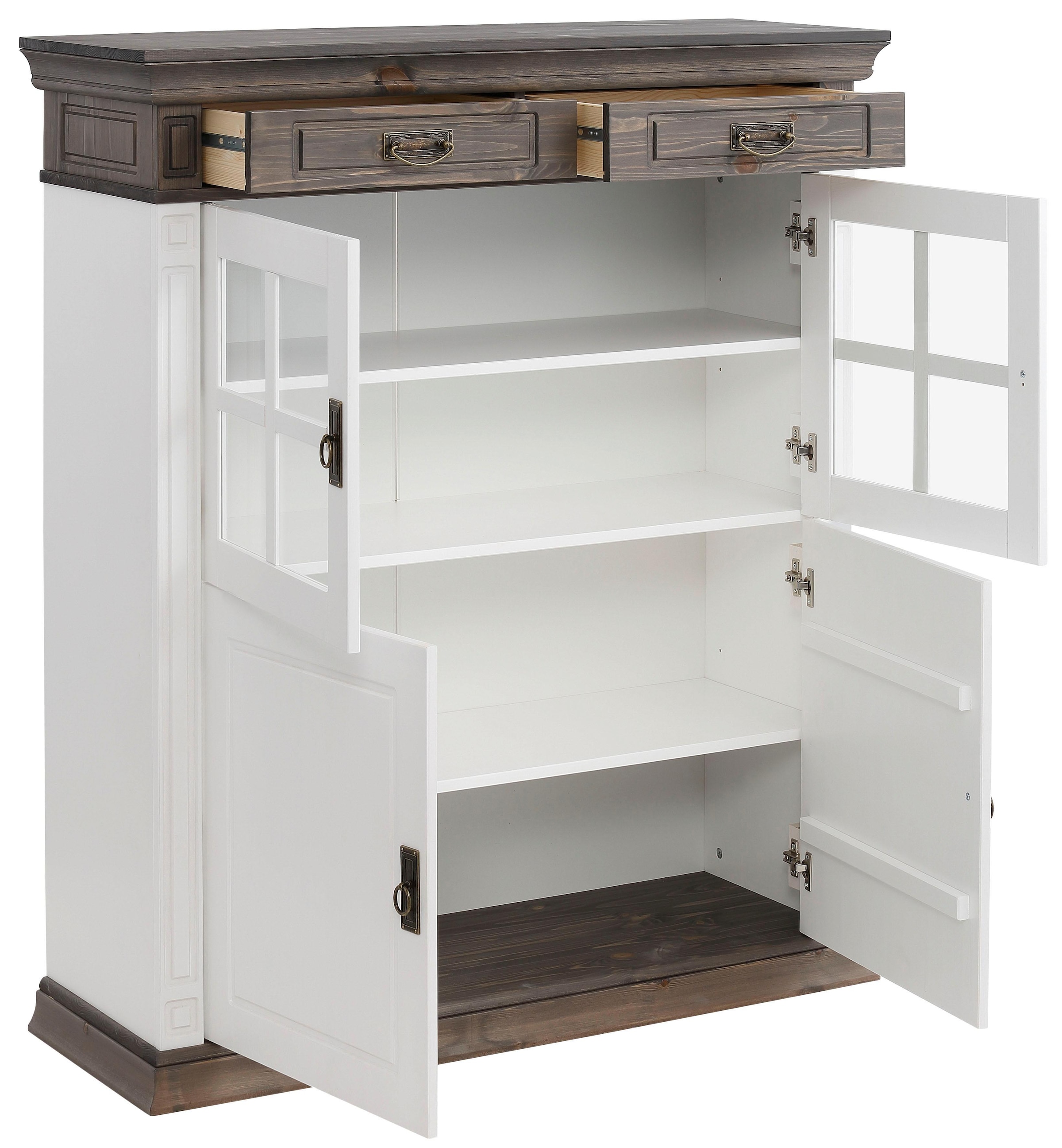 Home affaire Highboard »Vinales«, Vitrine, Breite 112 cm