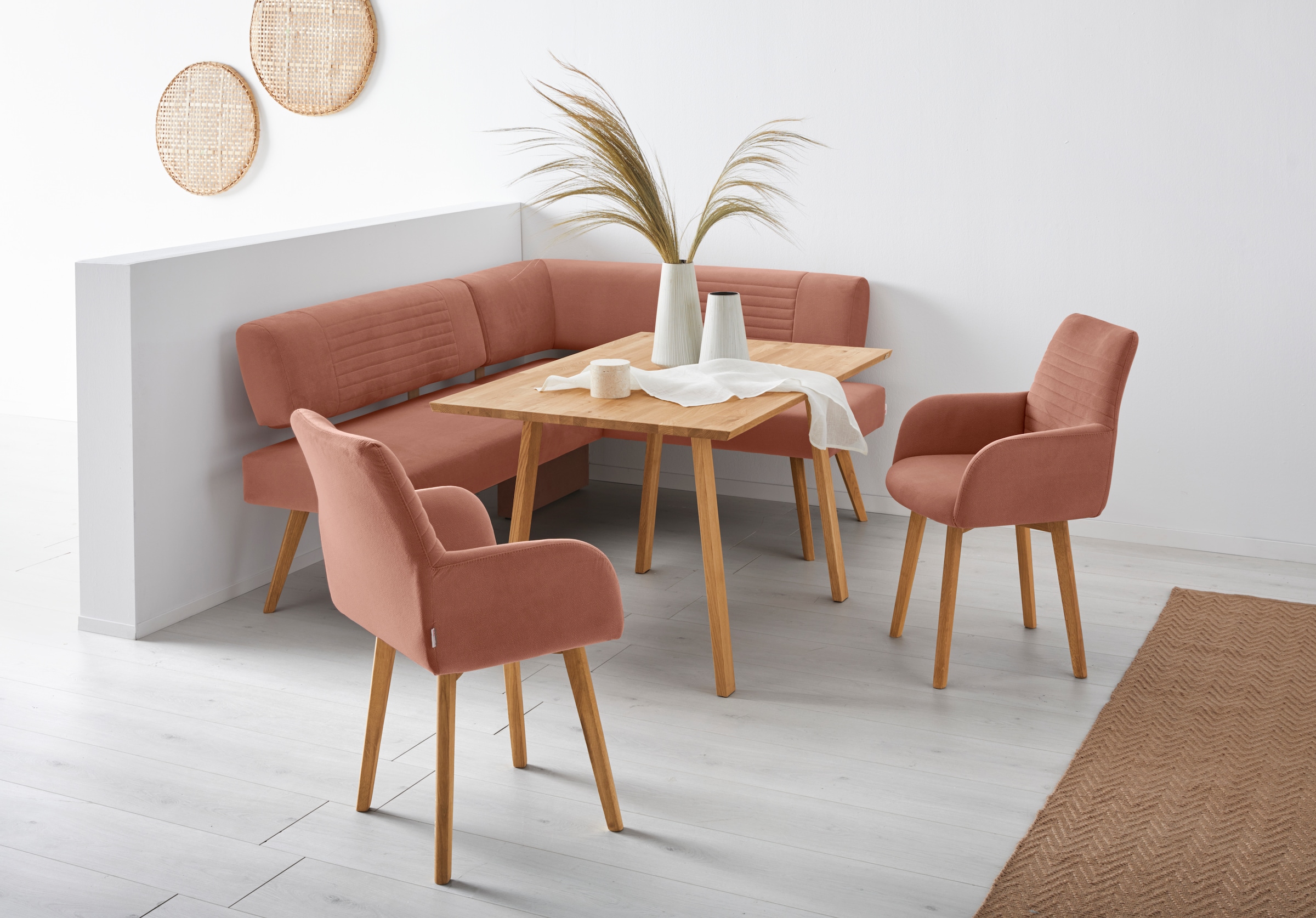 GOODproduct Esstisch »Alessja«, Breite 130 oder 150 cm, Eiche Massivholz mit veganem Bio-Öl behandelt