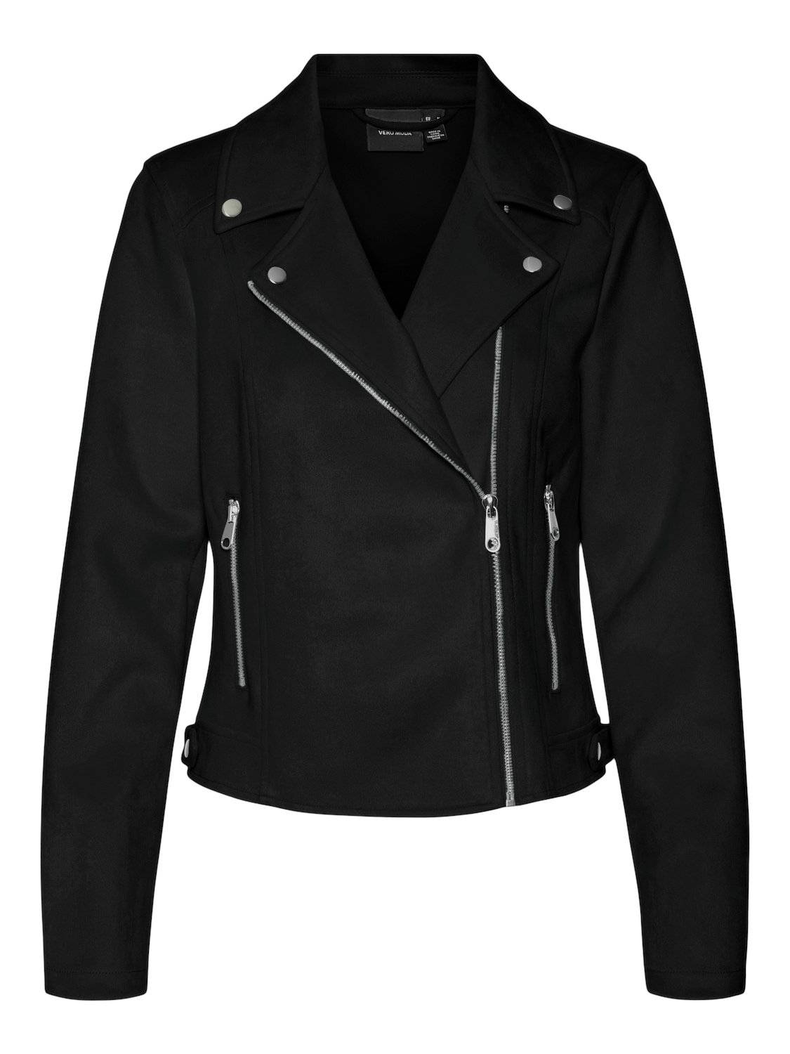 Vero Moda Lederimitatjacke »VMJOSE SHORT FAUX SUEDE JACKET GA NOOS«, mit asymetrischem Reissverschluss