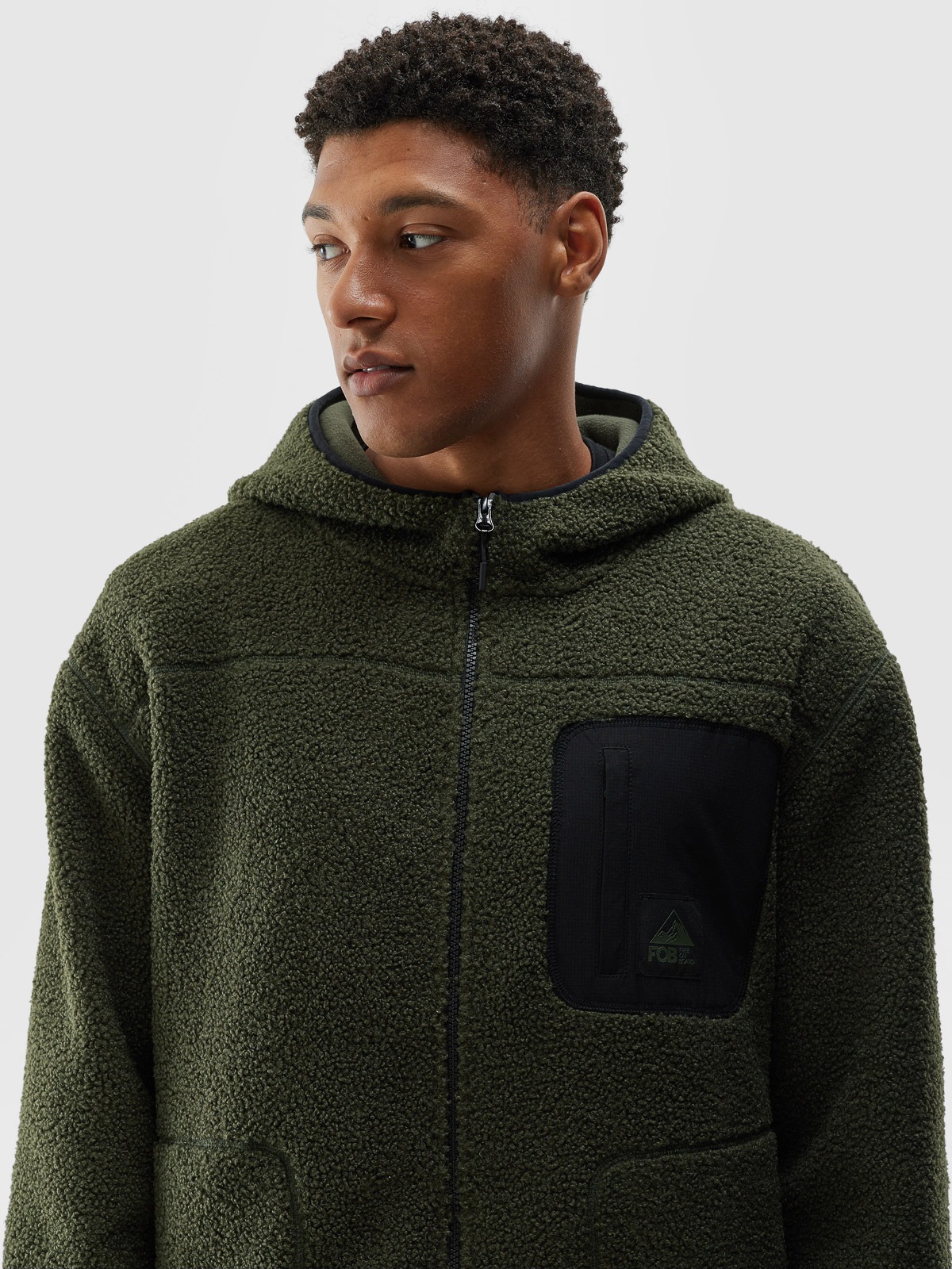 4F Fleecejacke, mit Kapuze