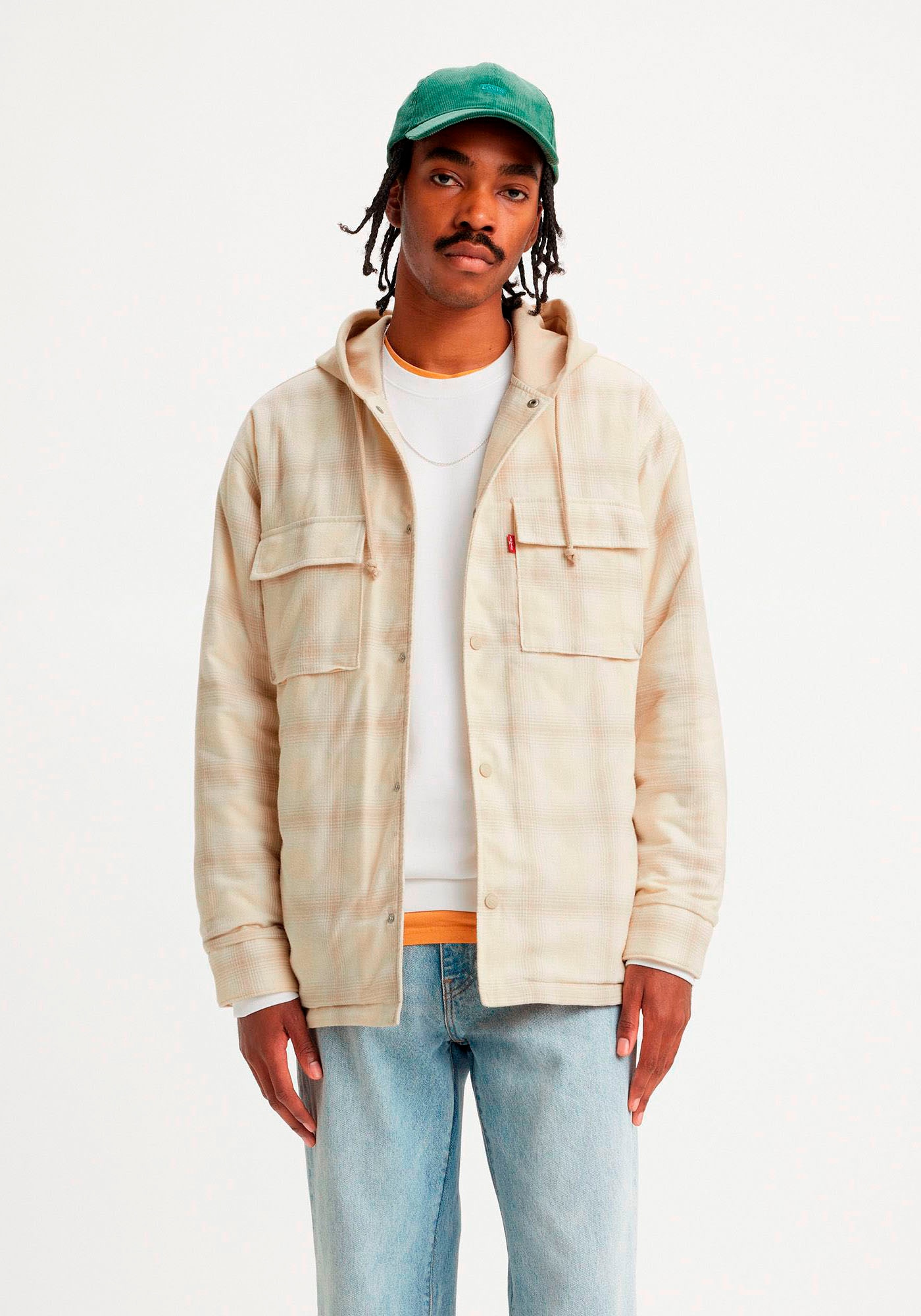 Levi's® Hemdjacke »HOODED JACK WORKER NEUTRALS«, mit Kapuze