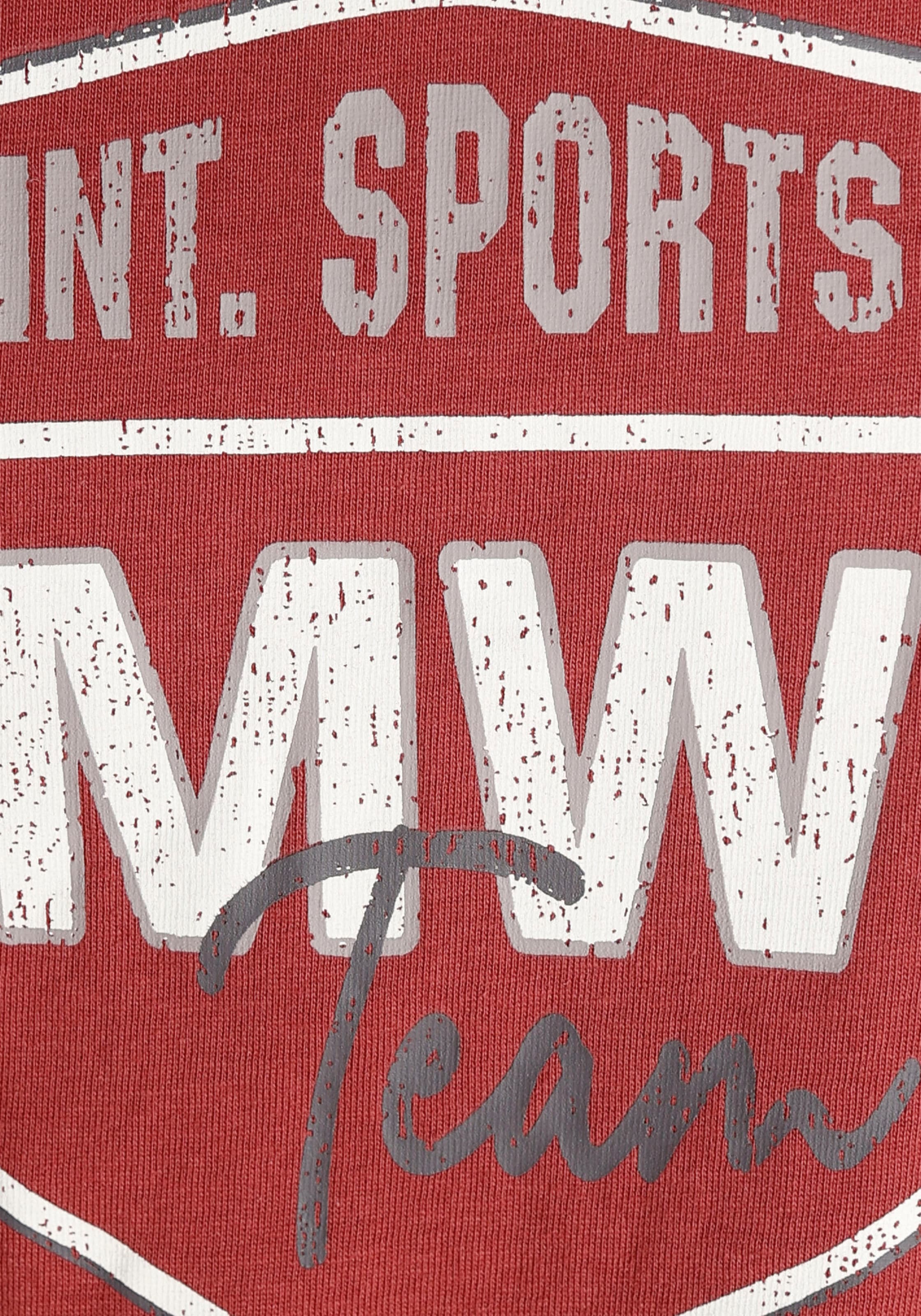 Man's World T-Shirt, Kurzarm, bedruckt, Rundhalsausschnitt, aus Baumwolle