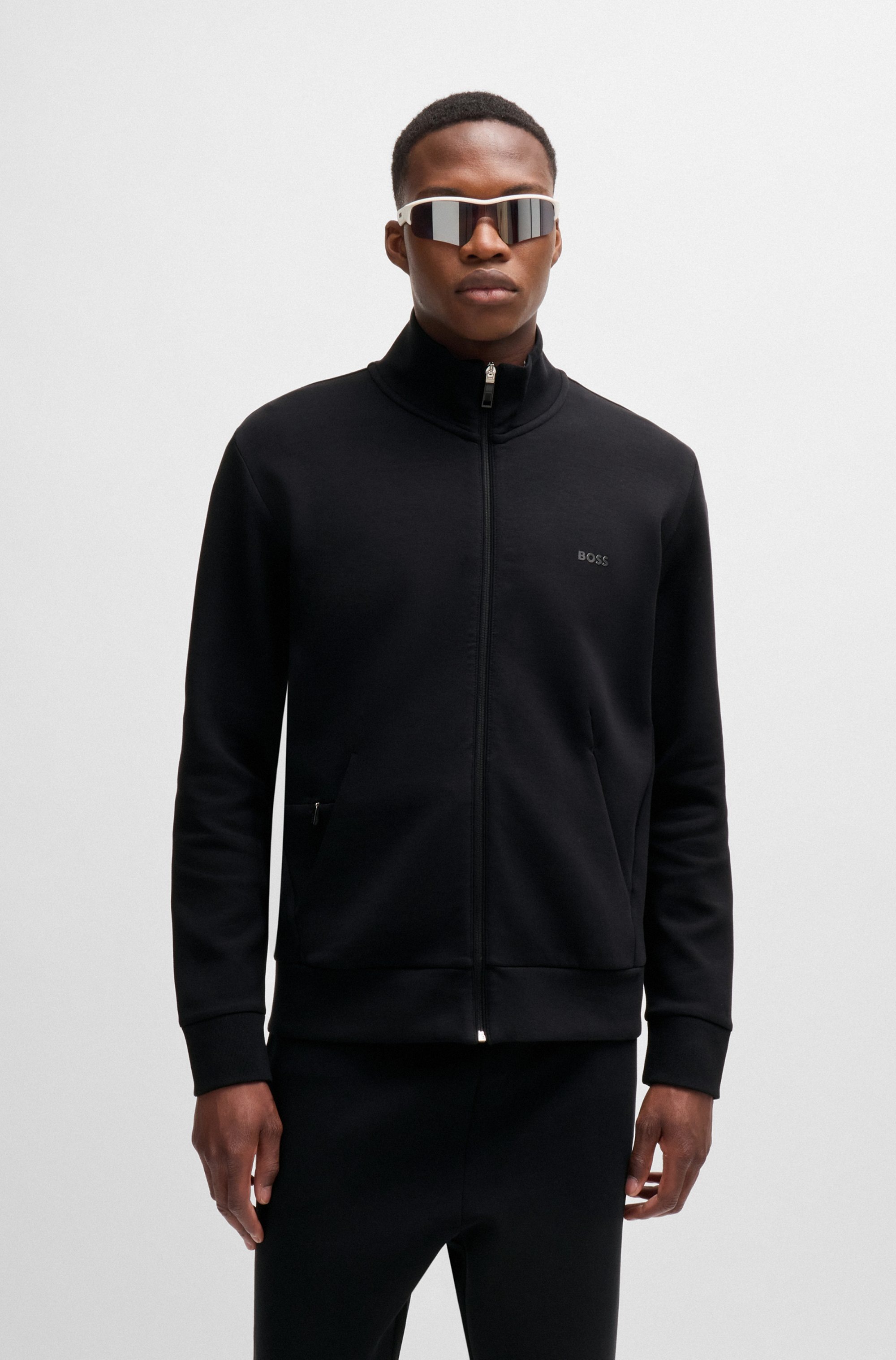 BOSS GREEN Sweatjacke »Skaz« mit Druck