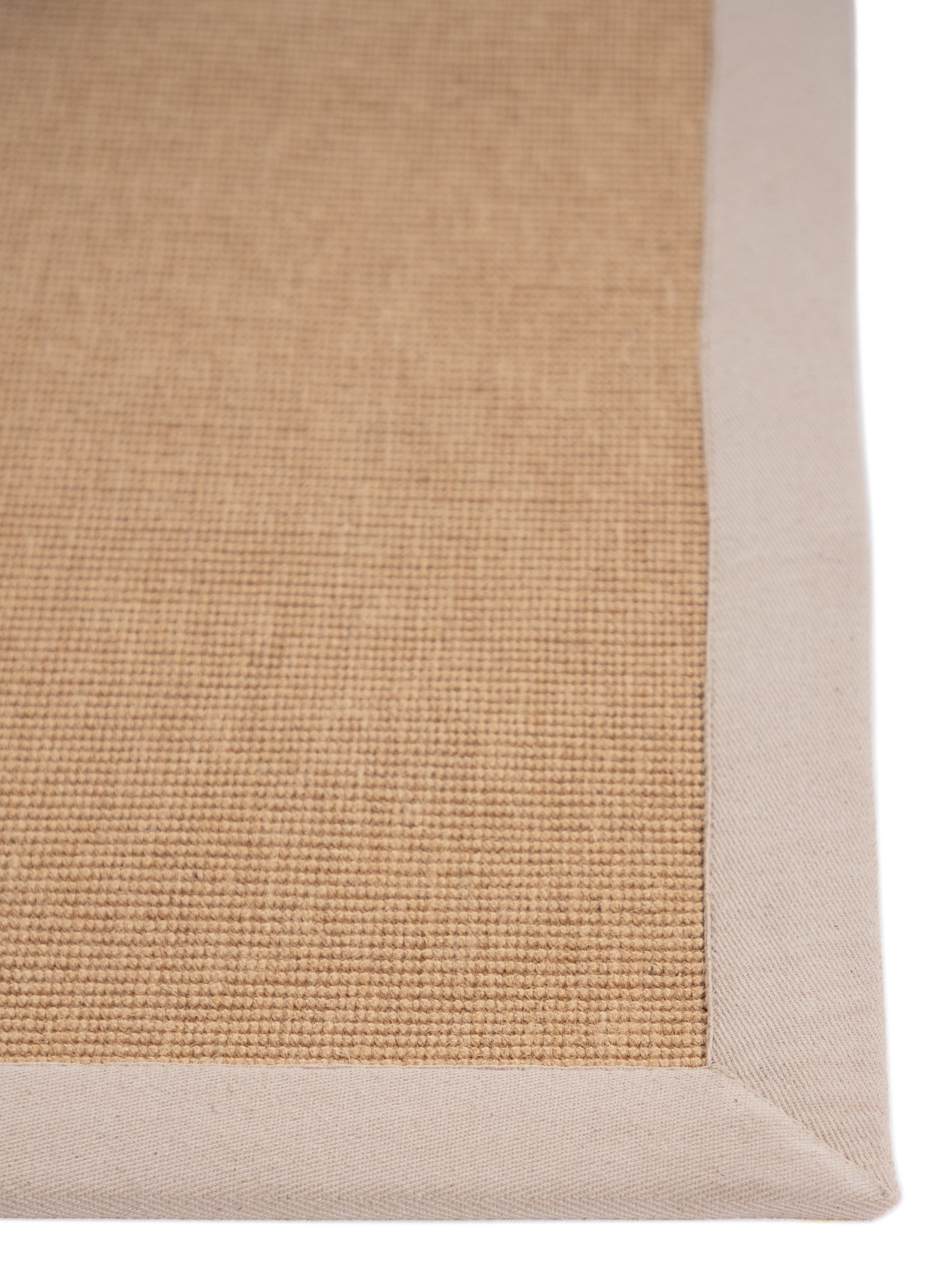 carpetfine Sisalteppich »Sisal,  auch als Läufer erhältlich«, rechteckig, 5 mm Höhe, mit farbiger Bordüre, Anti Rutsch Rückseite, viele Grössen, Wohnzimmer