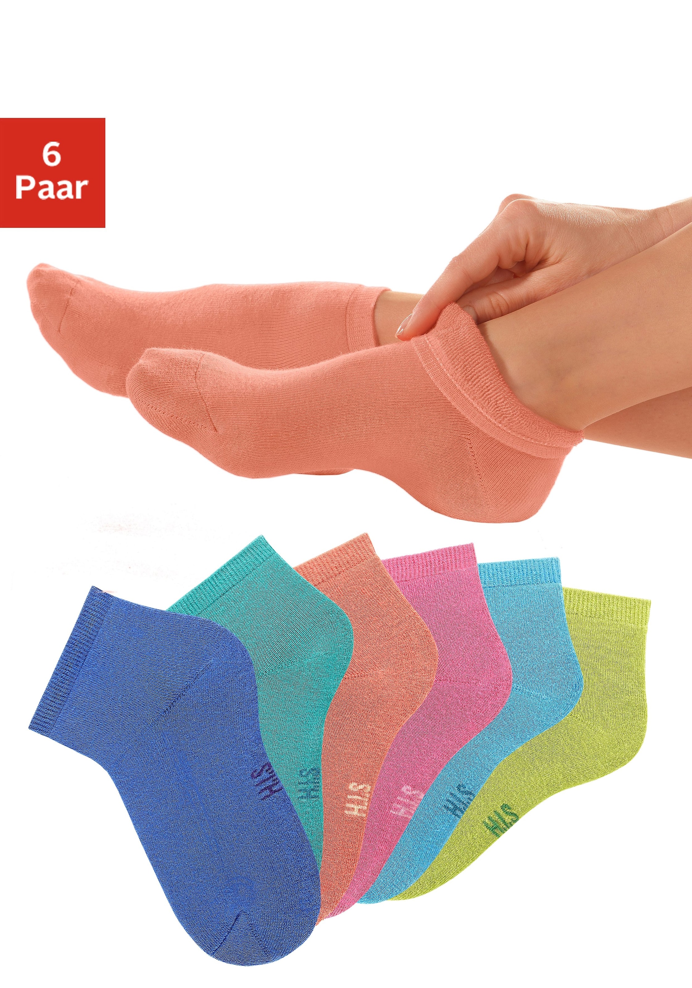 H.I.S Kurzsocken, (Set, 6 Paar), Jelmoli-Versand mit online kuscheligem Schweiz bei Innenfrottee kaufen