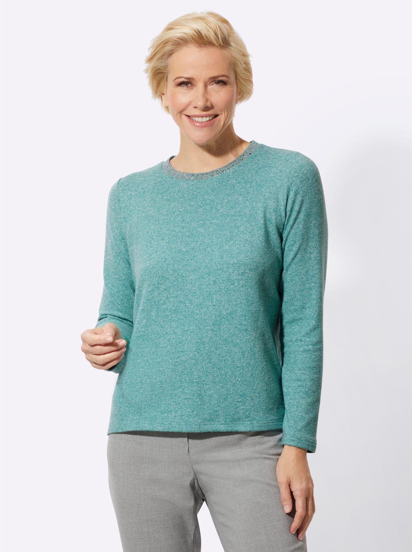 Classic Rundhalsshirt »Winter-Shirt«, (1 tlg.)