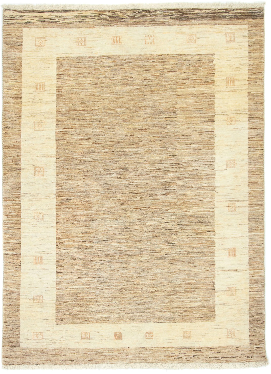 bestellen »Loribaft | handgeknüpft Wollteppich hellbraun«, rechteckig, handgeknüpft Teppich online morgenland Jelmoli-Versand