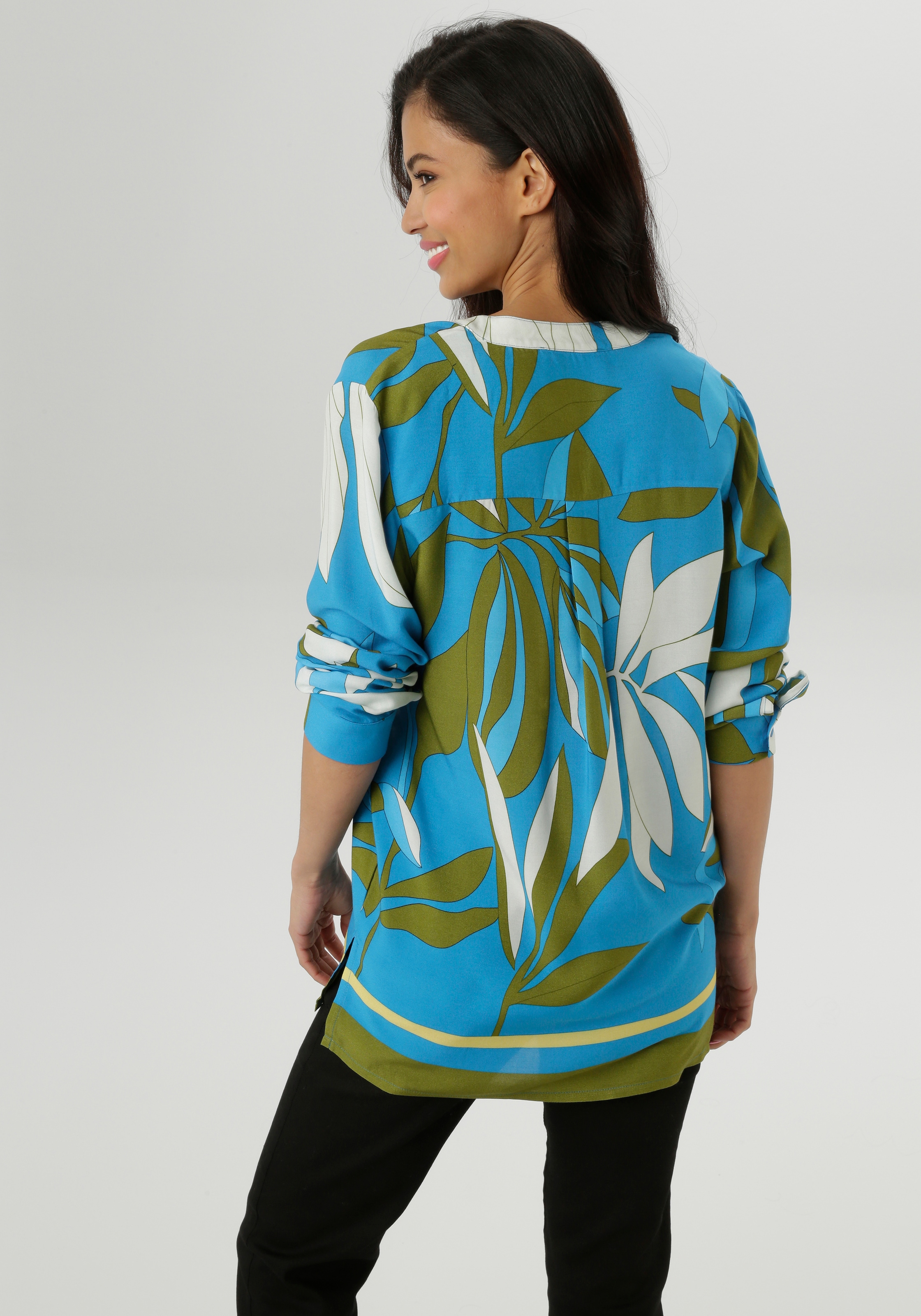 Aniston SELECTED Schlupfbluse, mit ausdrucksstarken, floralen Muster - NEUE KOLLEKTION