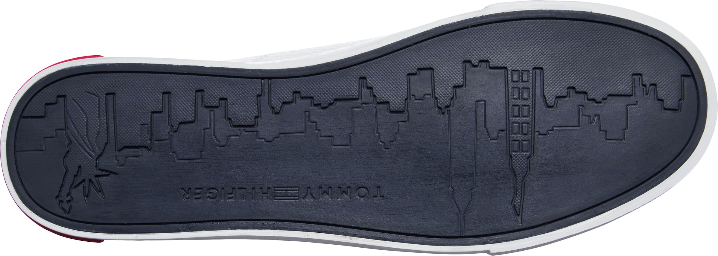 Tommy Hilfiger Sneaker »ESSENTIAL LEATHER DETAIL VUL«, mit Kontrastbesatz, Freizeitschuh, Halbschuh, Schnürschuh