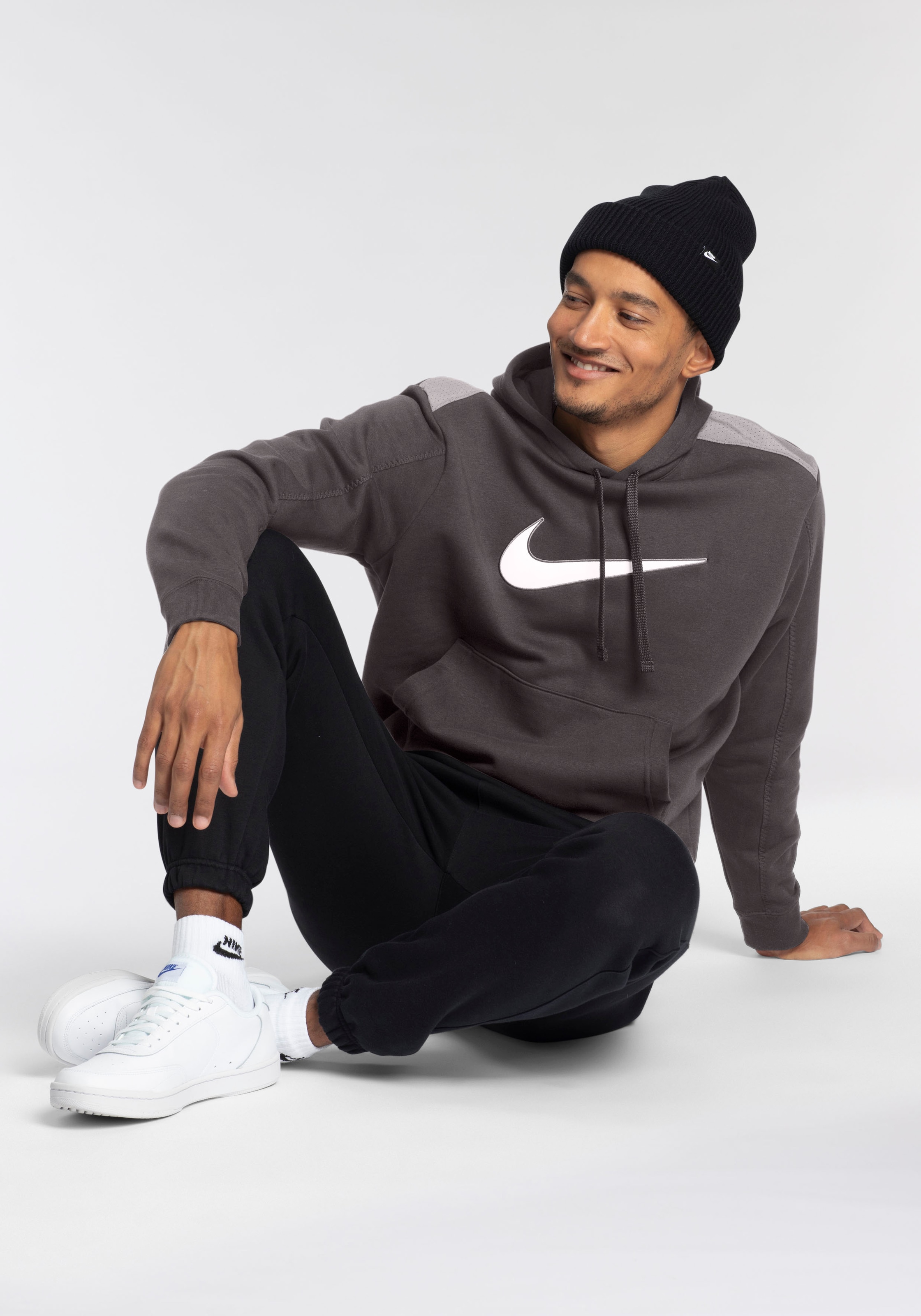 Sweat à capuche Nike Sportswear SP Fleece BB Blanc pour Homme