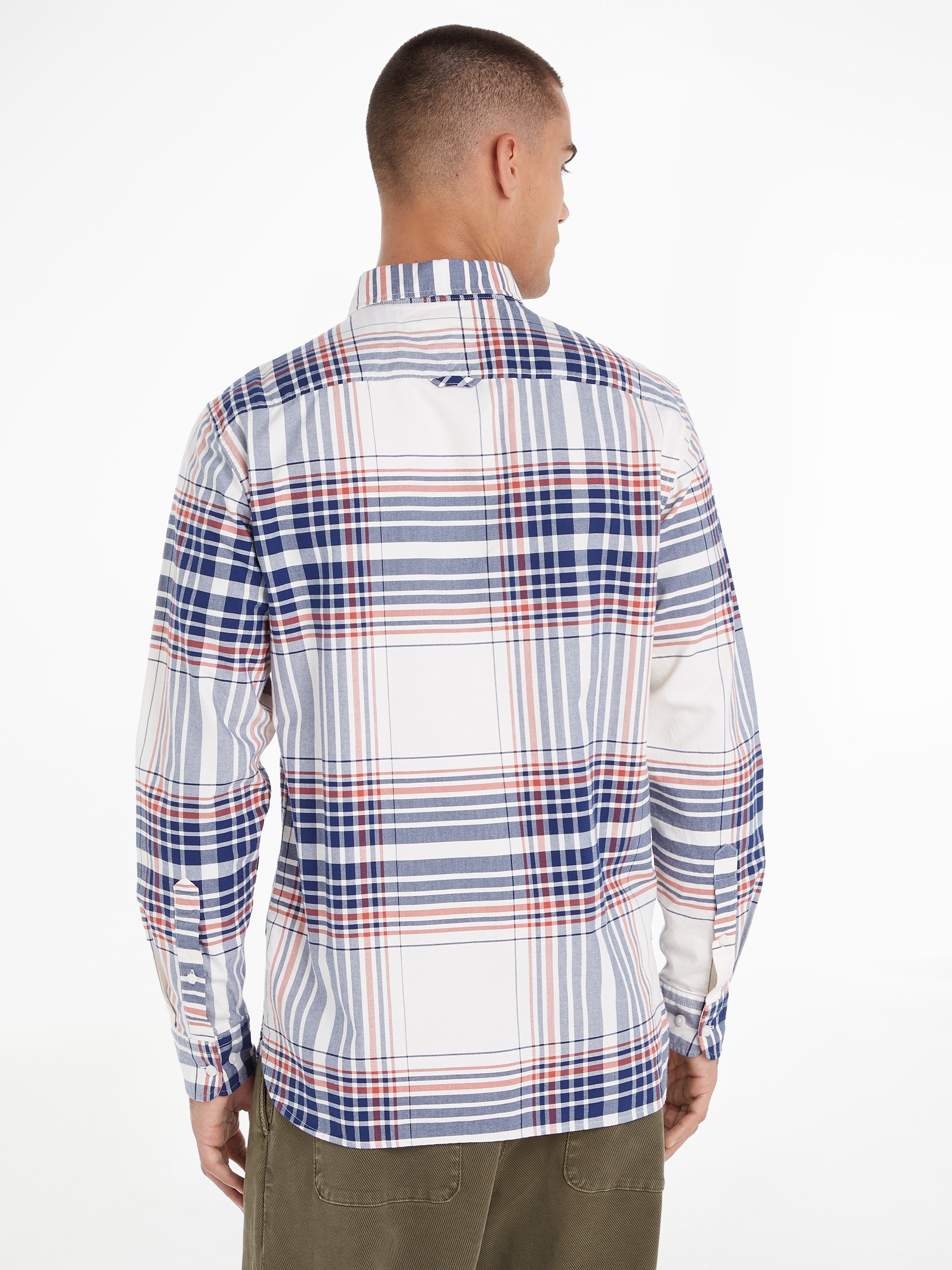 Tommy Hilfiger Langarmhemd »XL OXFORD CHECK RF SHIRT«, mit grossem Karomuster