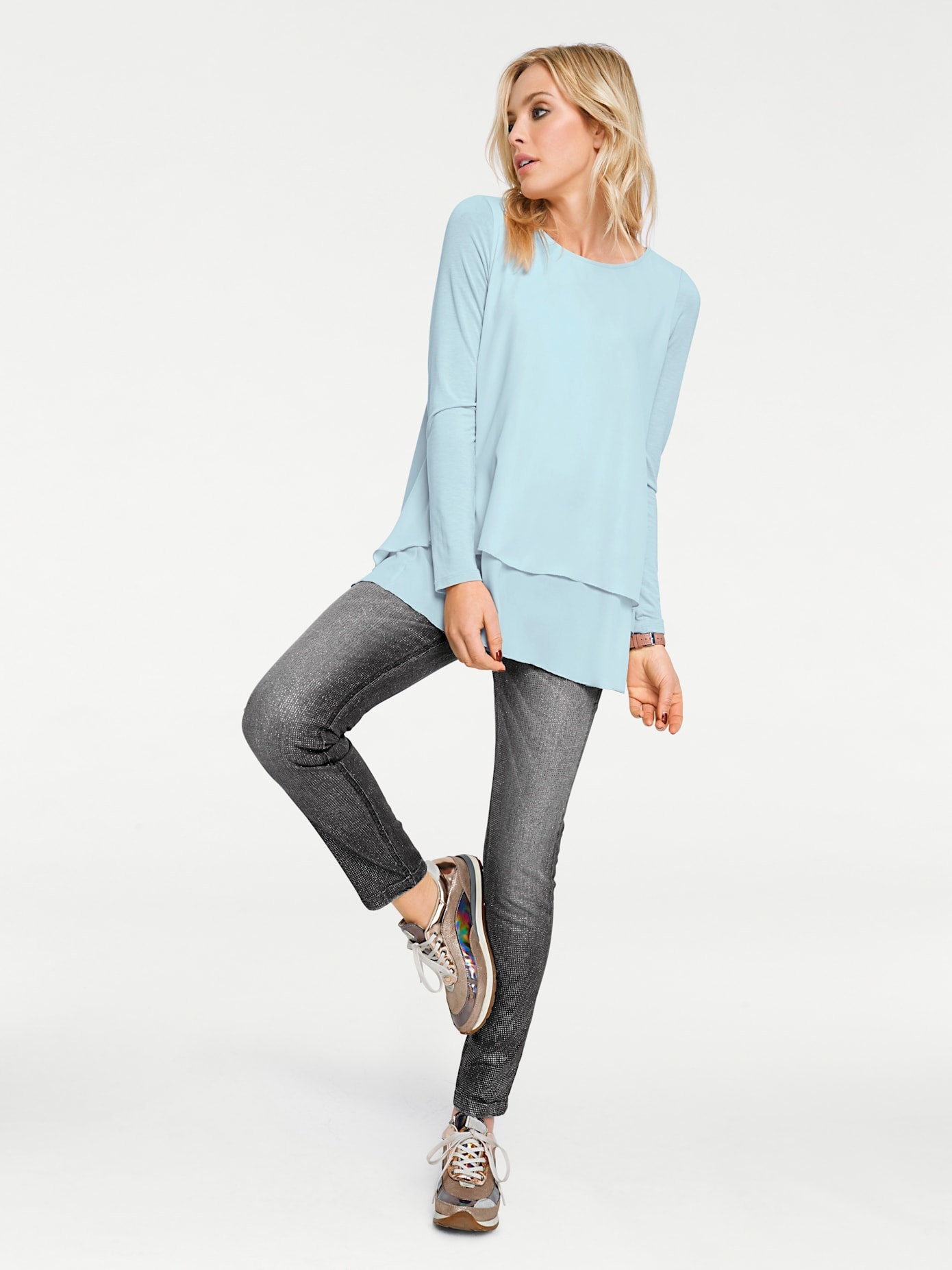 heine Rundhalsshirt »Rundhals-Shirt« 1 Stk.