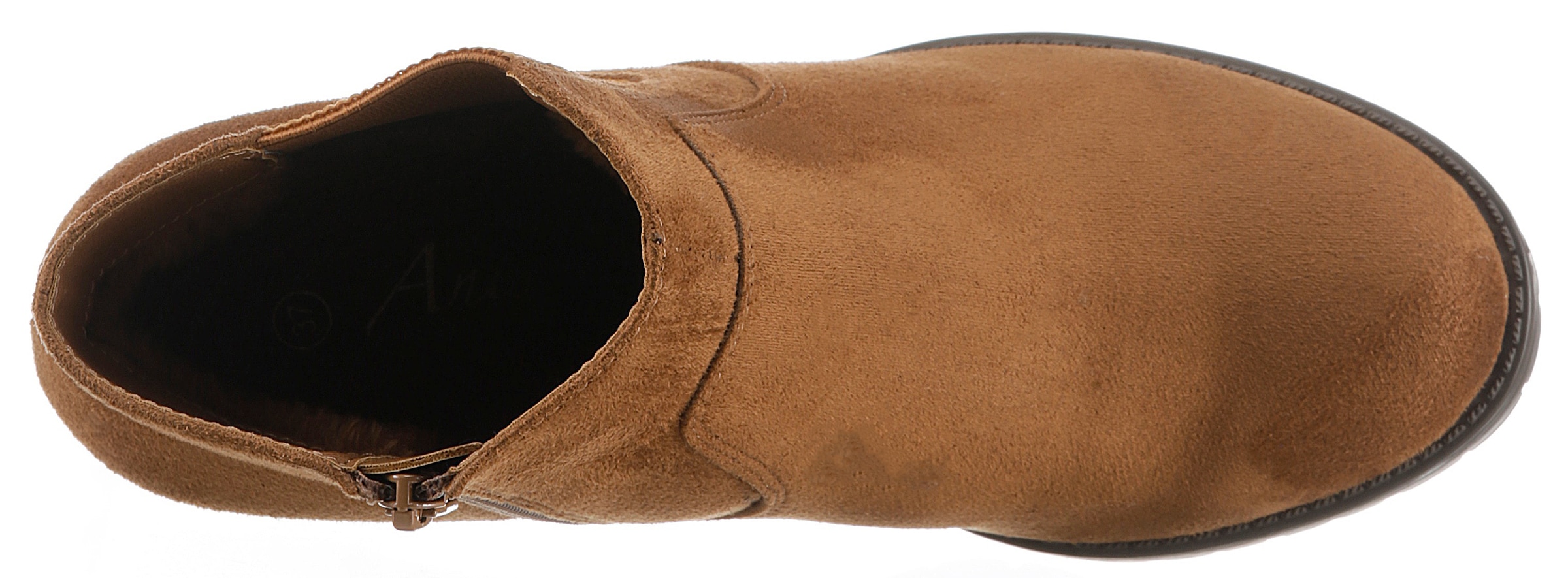Aniston SHOES Stiefelette, Ankleboots mit seitlichem Stretcheinsatz - NEUE KOLLEKTION