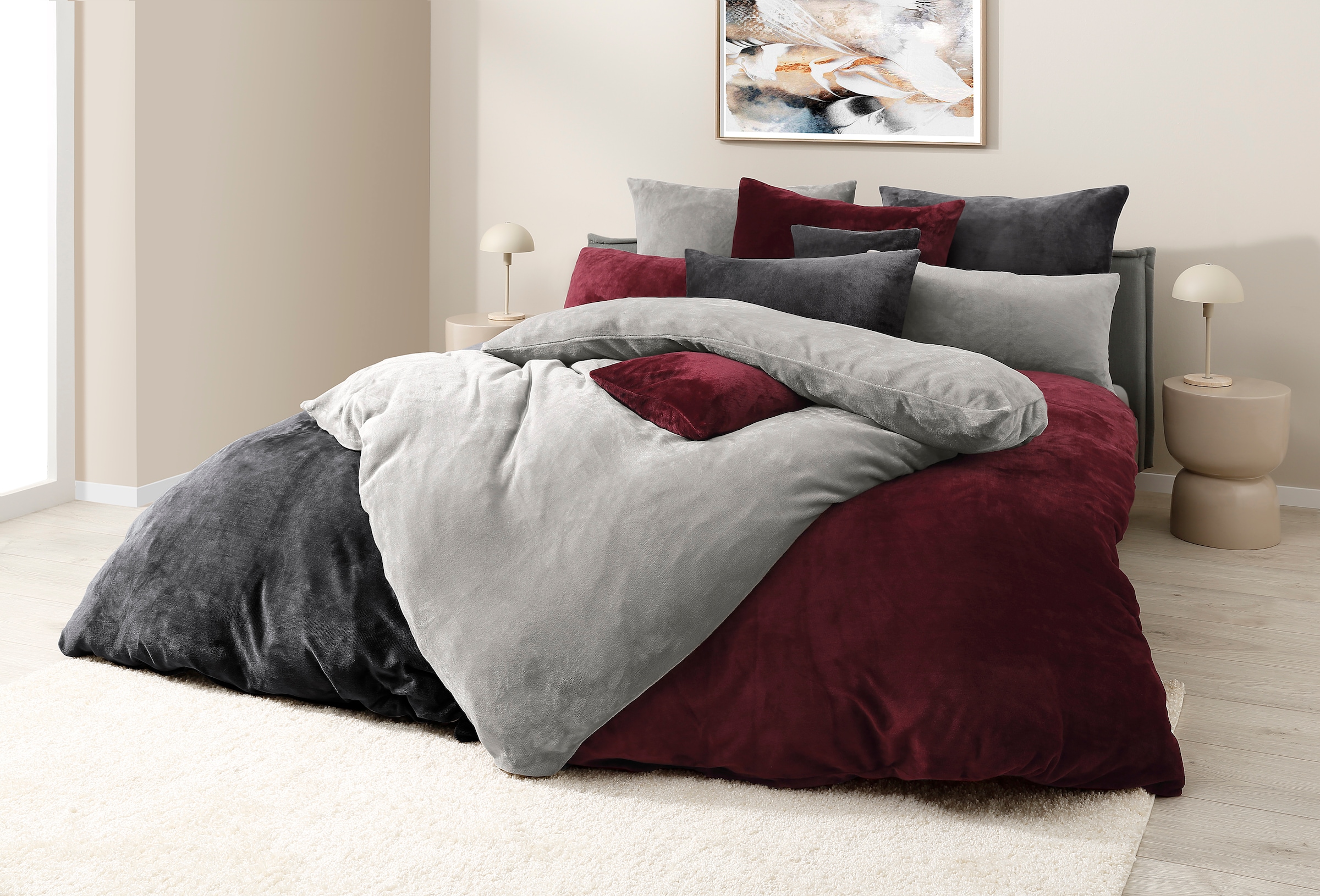 my home Bettwäsche »Desner3«, Bettwäsche mit Reissverschluss, Cashmere-Touch, kuschelig & weich