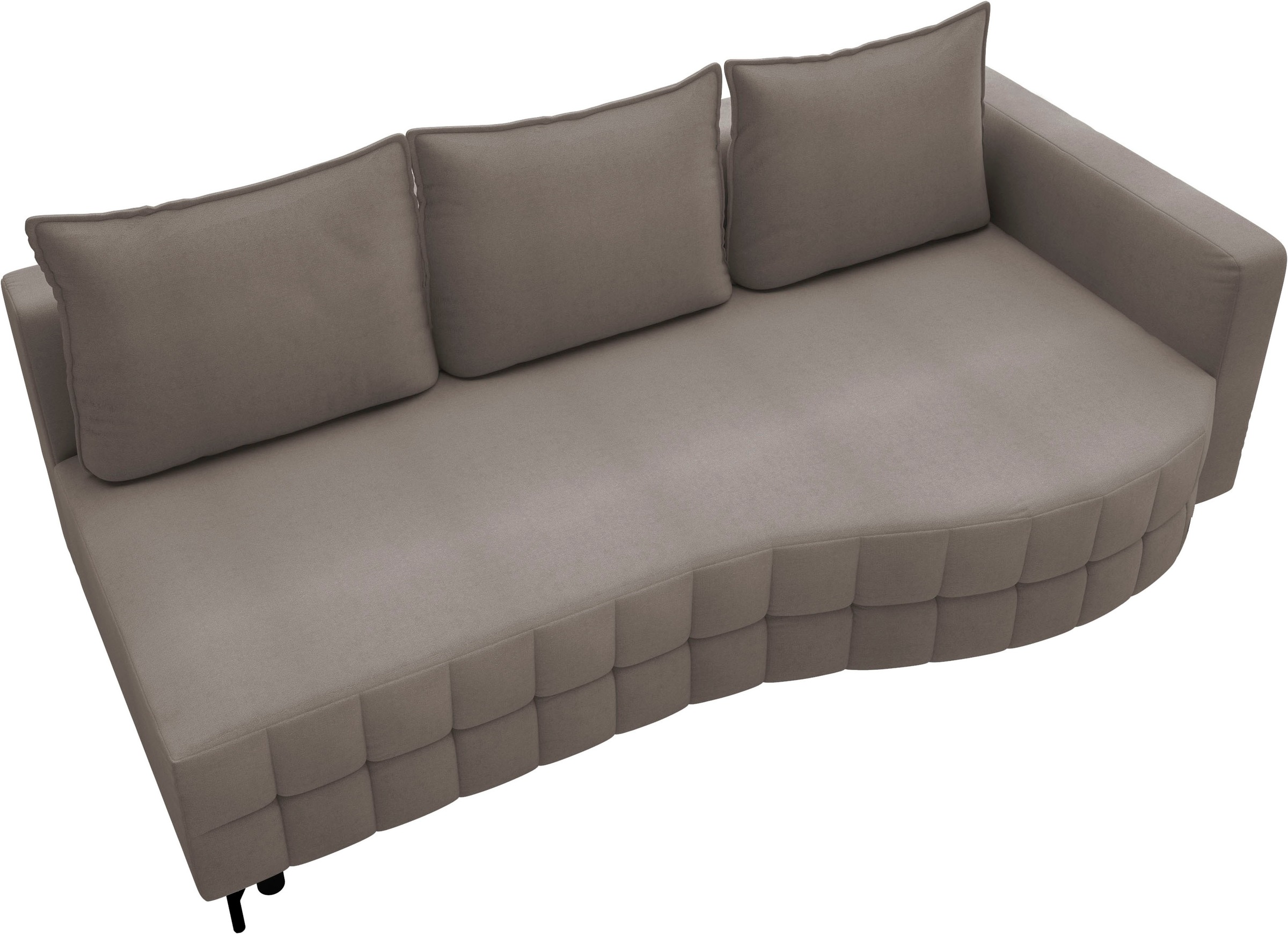 exxpo - sofa fashion Loungesofa »T wiggy Schlafsofa mit Bettfunktion und Bettkasten,«, komfortabler Federkern, super Sitzkomfort, elegante Formensprache