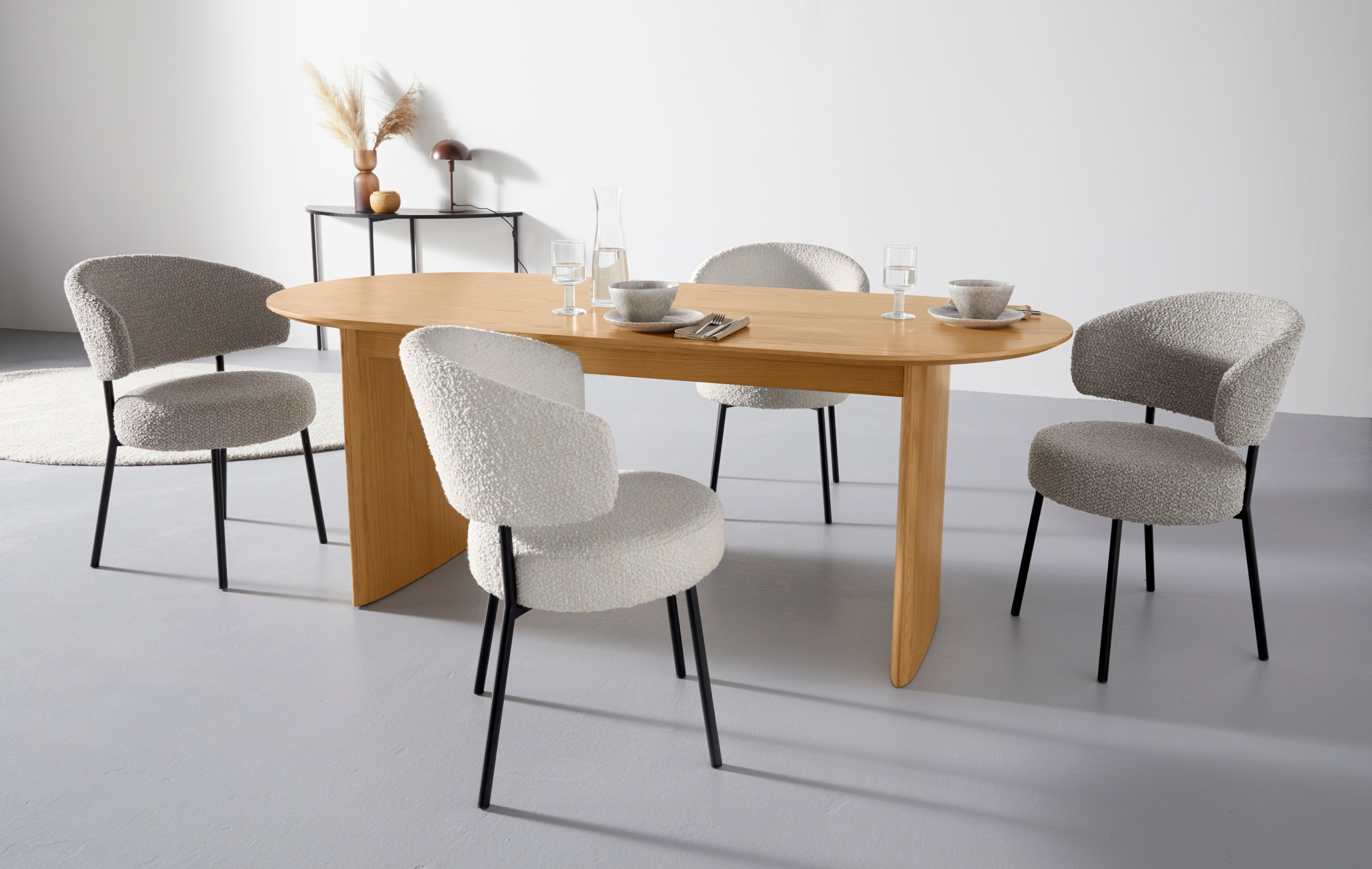 LeGer Home by Lena Gercke Esstisch »Melinda, TOPSELLER!«, aus massivem Eschenholzfurnier, in zwei Breiten erhältlich