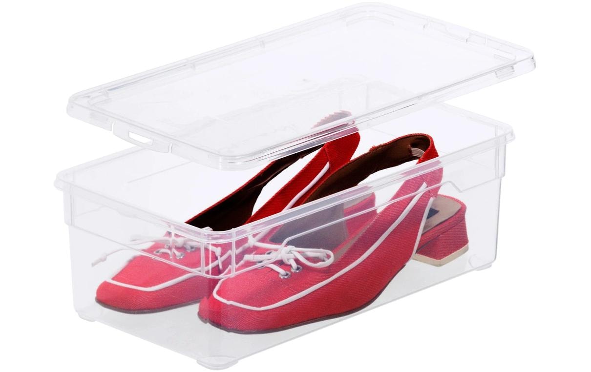ROTHO Aufbewahrungsbox »Lady Shoe Transparent, 4 tlg.«, (4 St.)