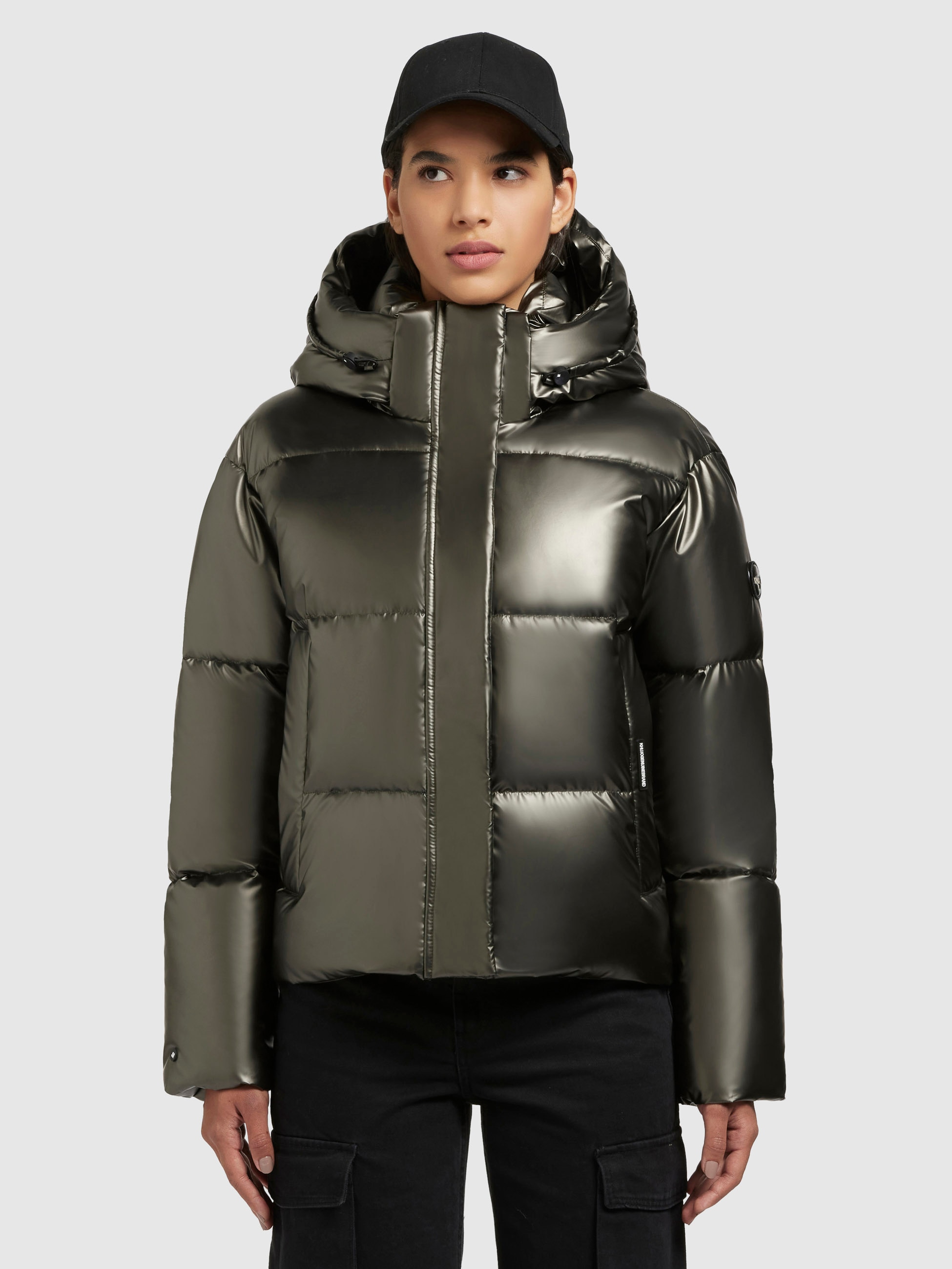 khujo Steppjacke »DEVINA SHINY«, mit Kapuze