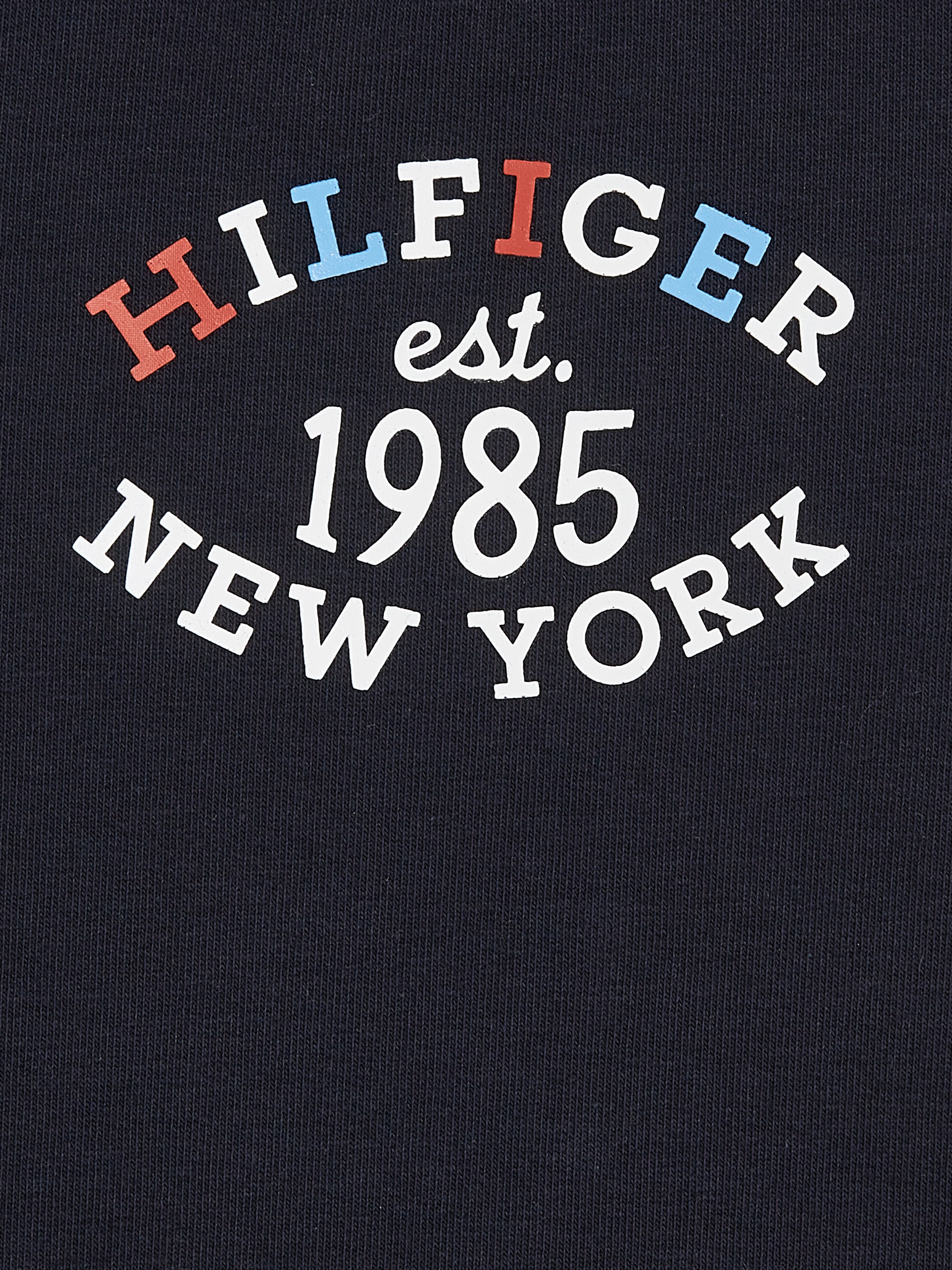 Tommy Hilfiger Langarmshirt & Hose »MONOTYPE OVAL 2 PIECE SET«, Baby bis 2 Jahre, grosser Logodruck, Drucker am Ausschnitt