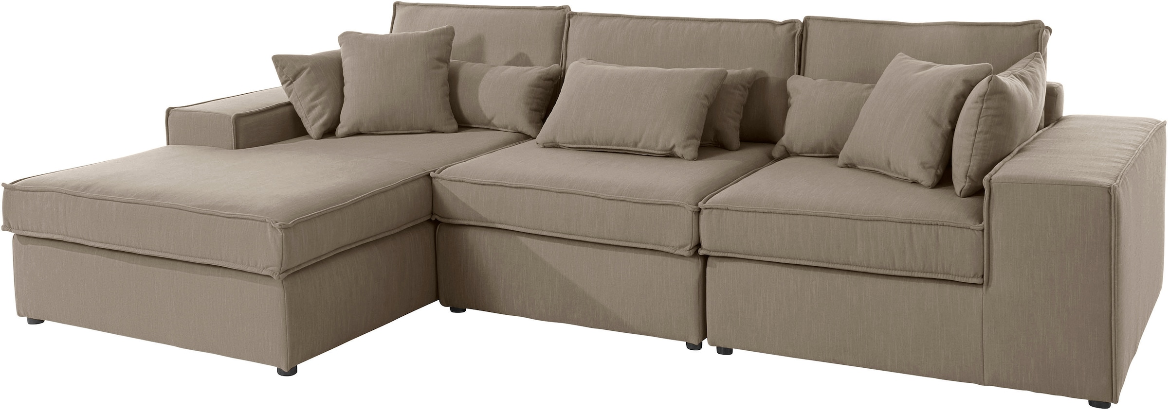 RAUM.ID Ecksofa »Florid L-Form«, 3 Teile, bestehend aus Modulen, viele Bezugsqualitäten, auch in Cord