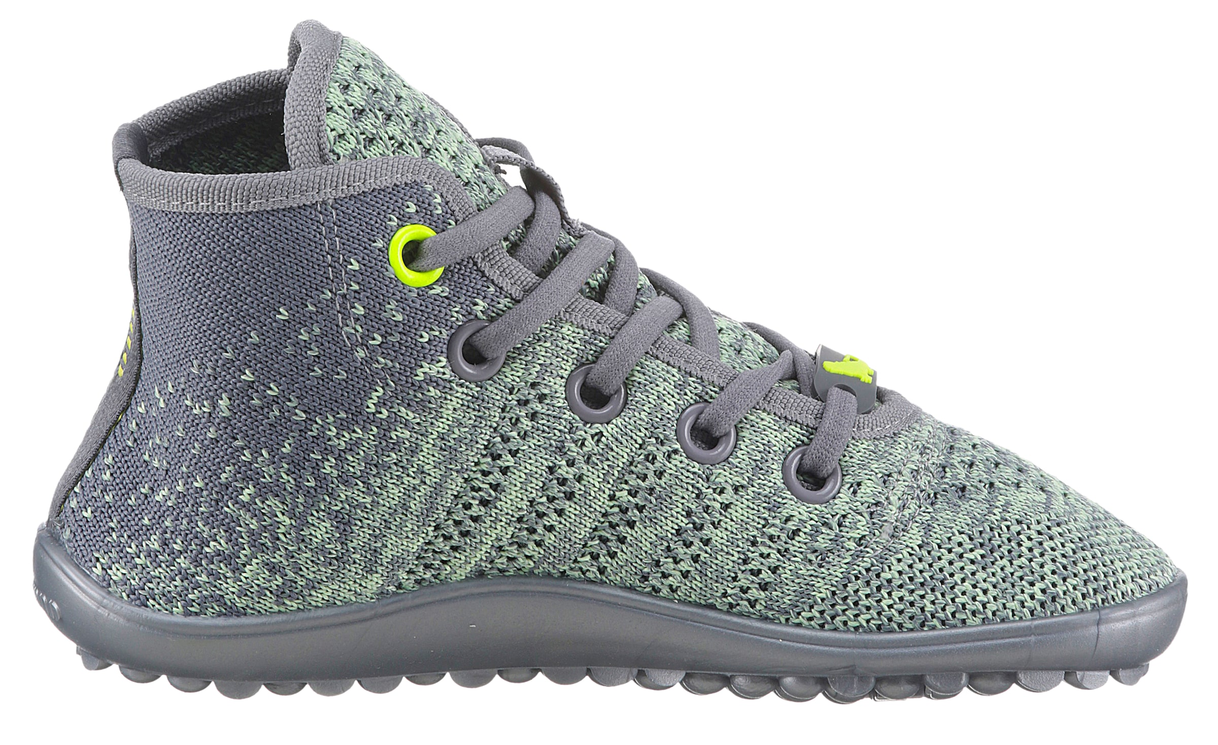 Leguano Barfussschuh »LEGUANITO GO KIWI«, Freizeitschuh, Schnürboots, Kinderschuh, speziell entwickelte Sohle
