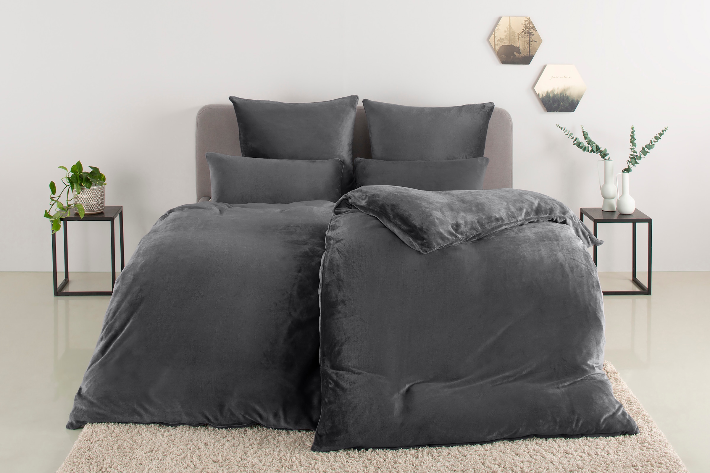 my home Bettwäsche »Desner3«, Bettwäsche mit Reissverschluss, Cashmere-Touch, kuschelig & weich