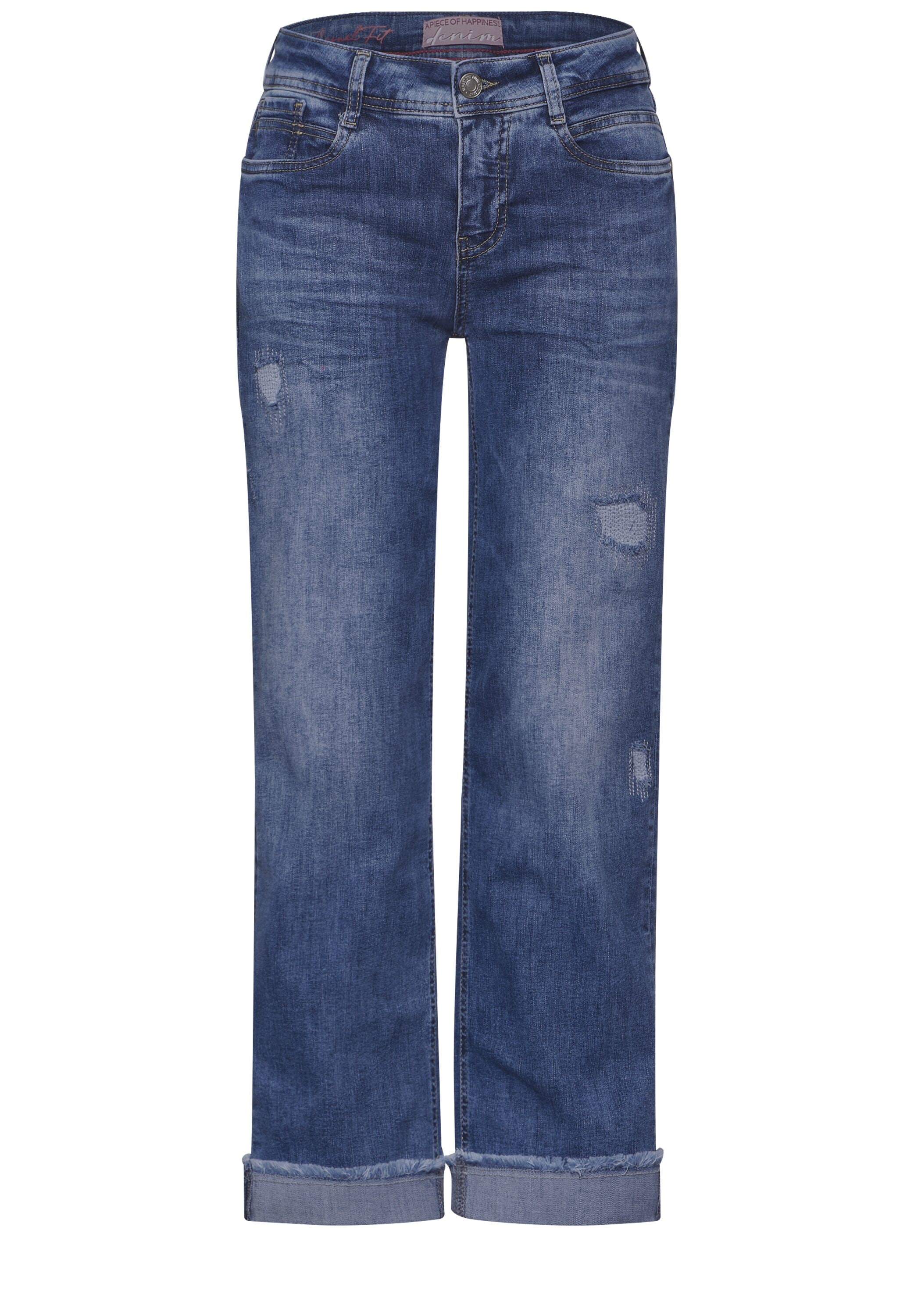 STREET ONE Comfort-fit-Jeans, im Destroyed-Look