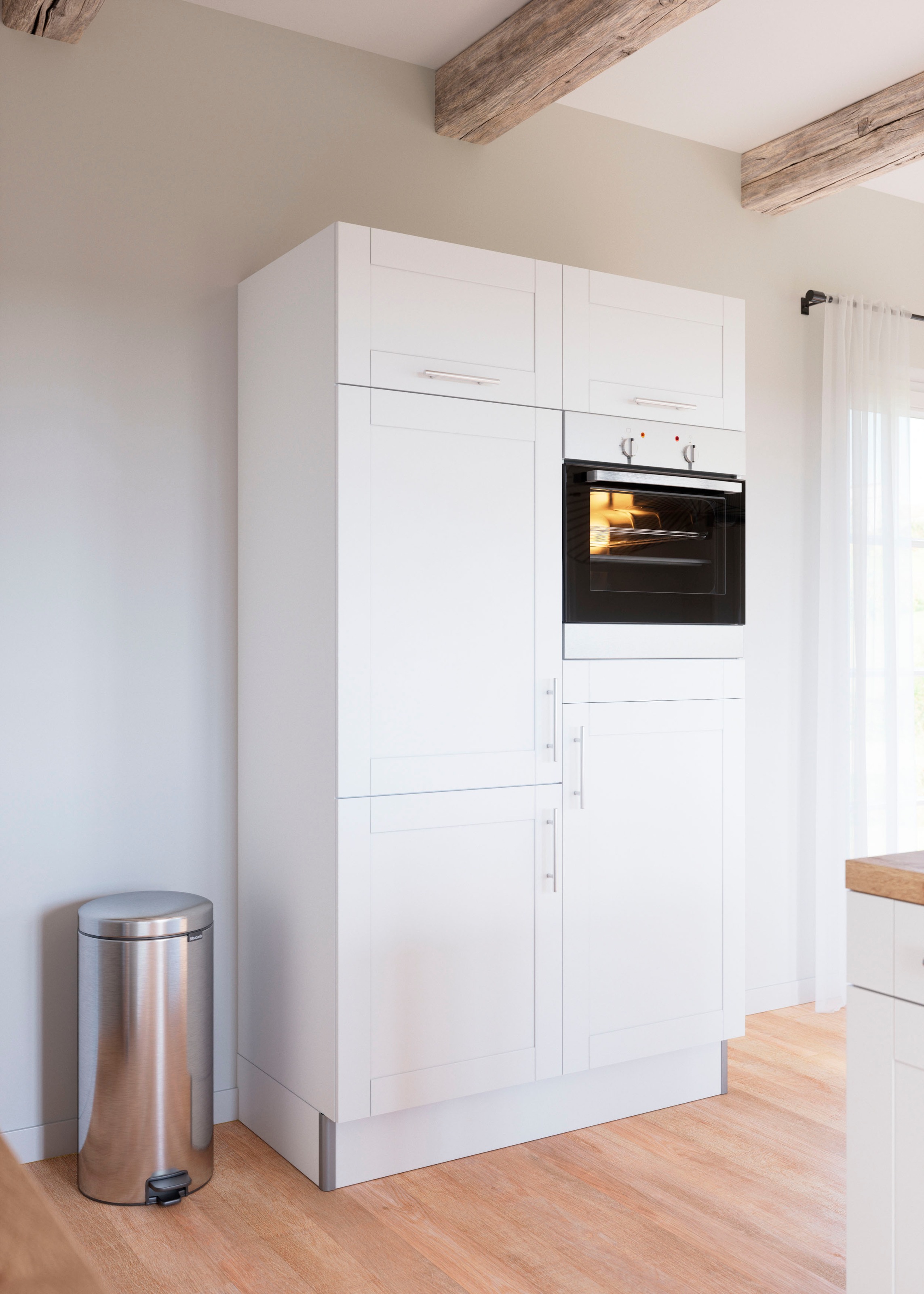OPTIFIT Küche "Ahus, Back-/Kühlmodul" Breite 120 cm, wahlw. mit E-Geräten, Soft Close Funktion, MDF Fronten
