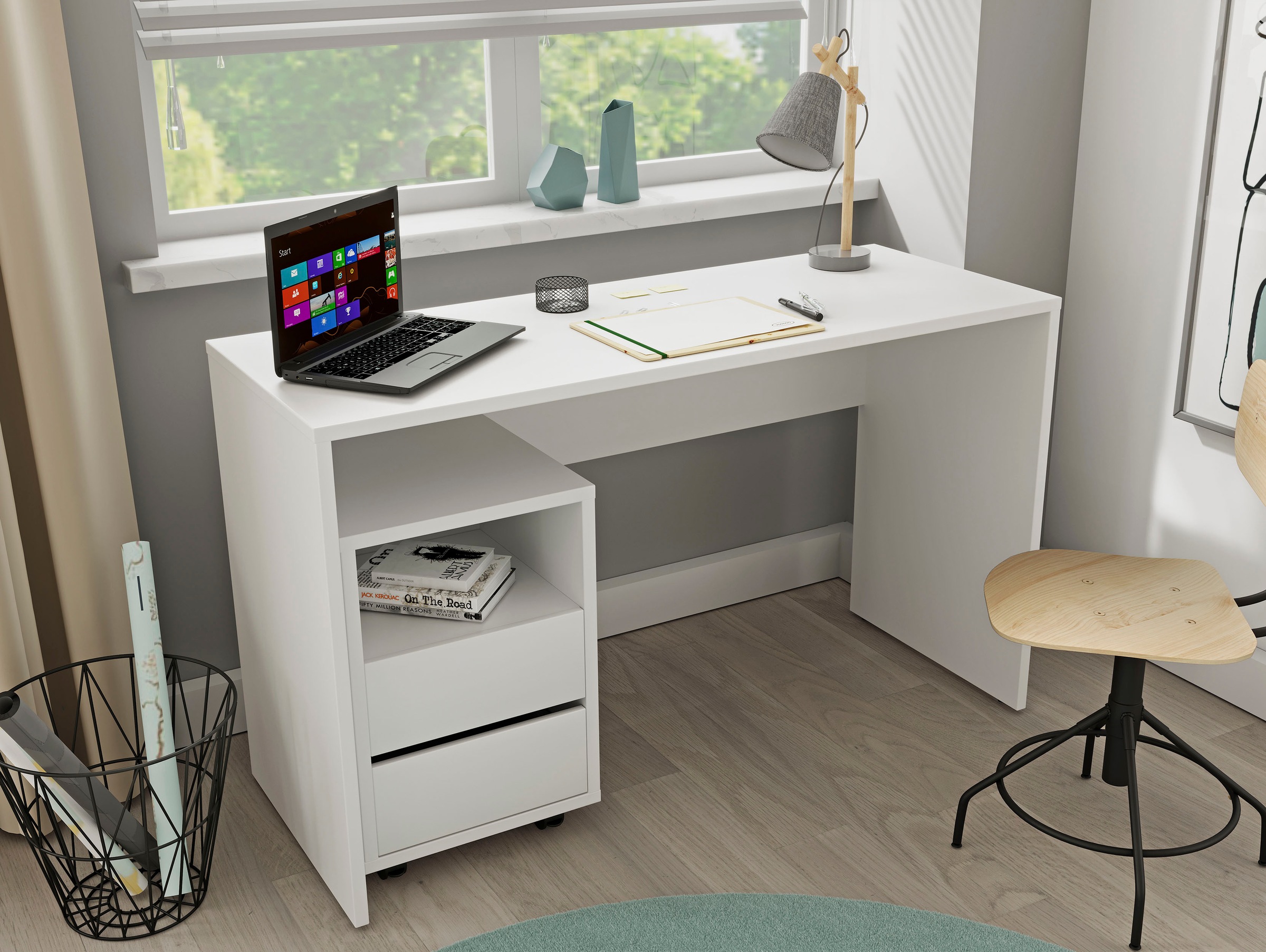 Helvetia Büro-Set »Agapi«, (Set, 2 St.), bestehend aus Schreibtisch und  Rollcontainer im modernen Design online shoppen | Jelmoli-Versand
