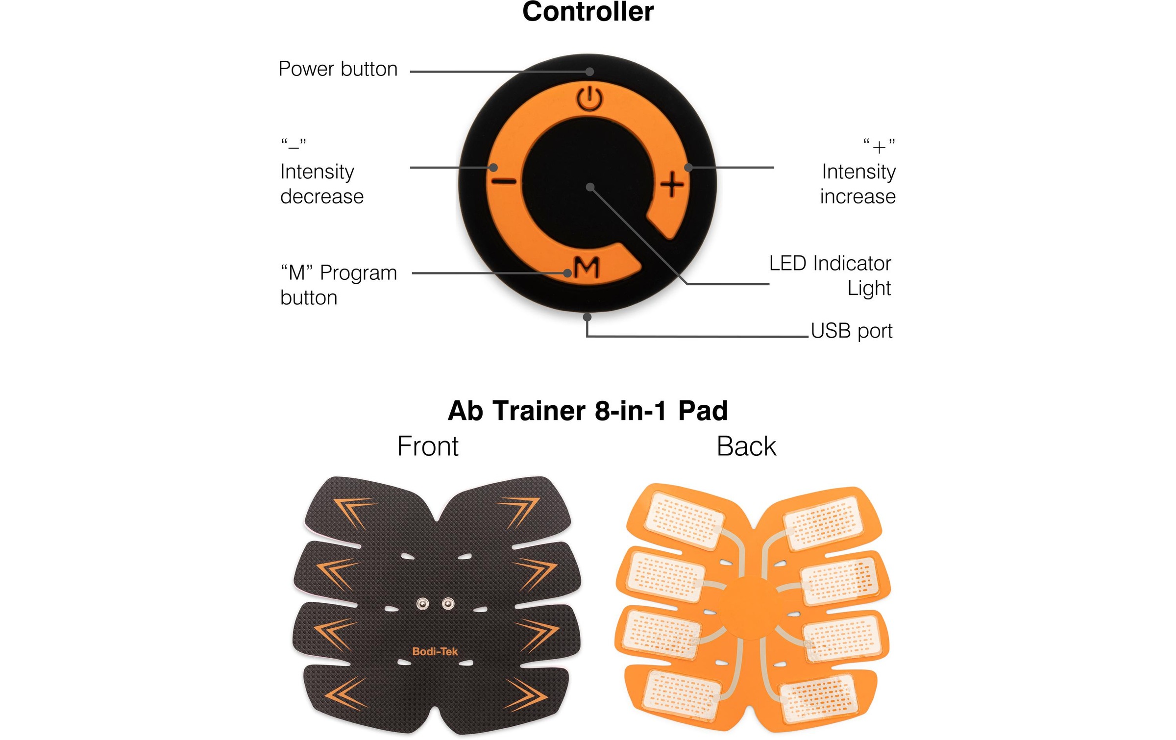 Bodi-Tek EMS-Bauchmuskeltrainer »Ab Trainer«