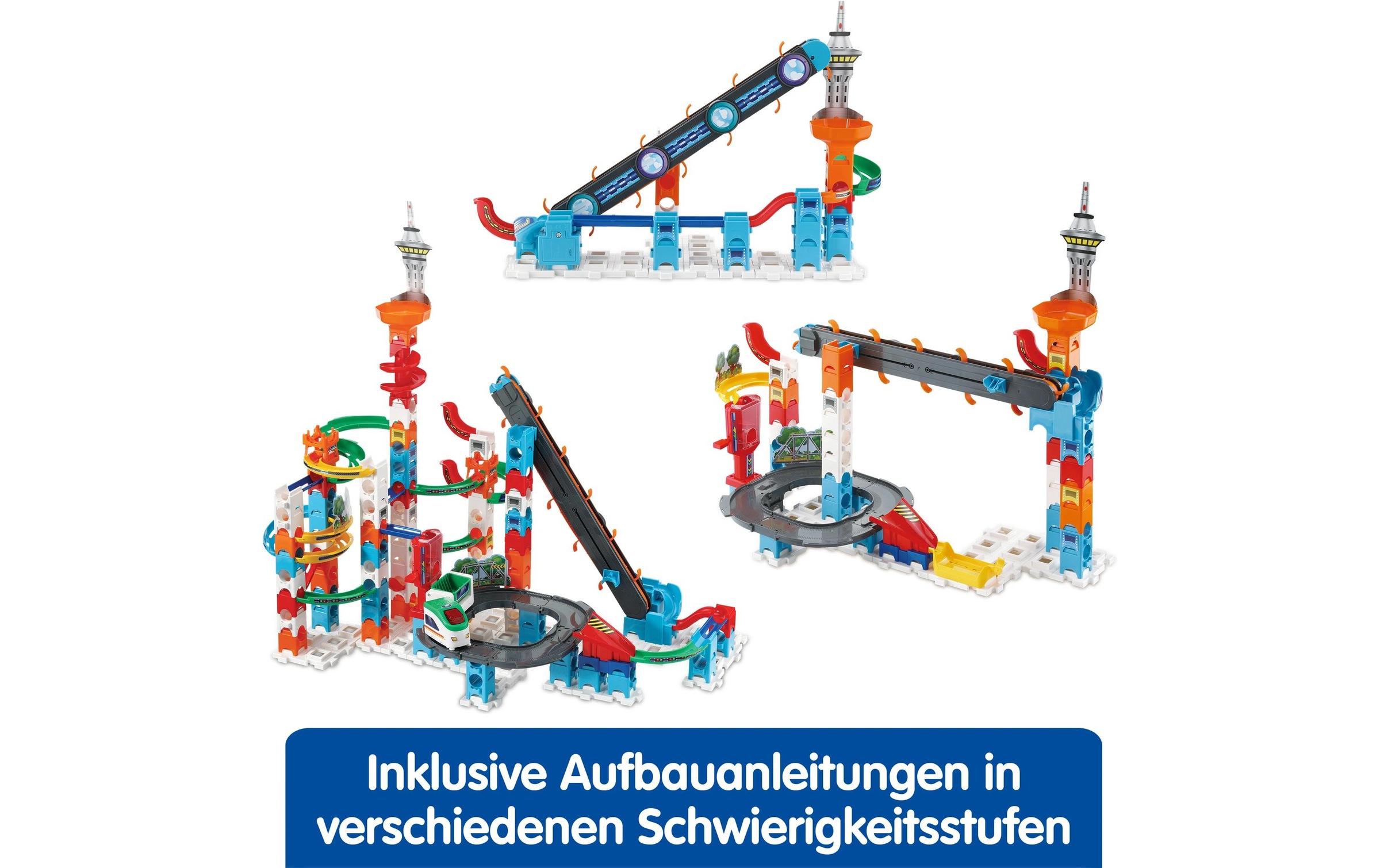 Vtech® Lernspielzeug »Marble Rush Super Sky Tower Set XL300E -DE-«, (143 St.)