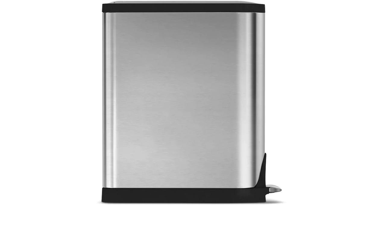 simplehuman Mülleimer »Rechteckiger Treteimer 55L«, 1 Behälter
