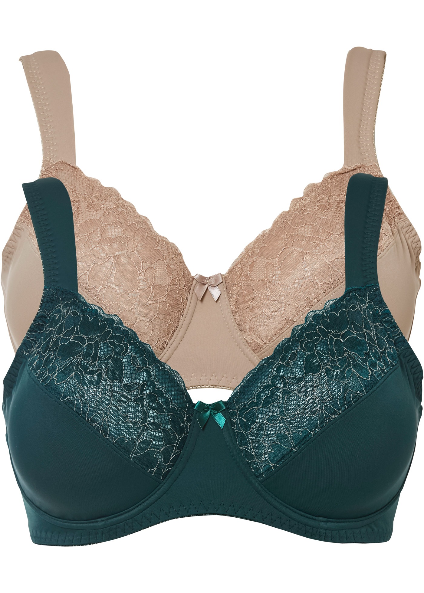 bonprix Minimizer-BH »Minimizer-BH mit gepolsterten Trägern (2er Pack)« Packung, 2, 2 Stk. Minimizer-BH mit gepolsterten Trägern (2er Pack)