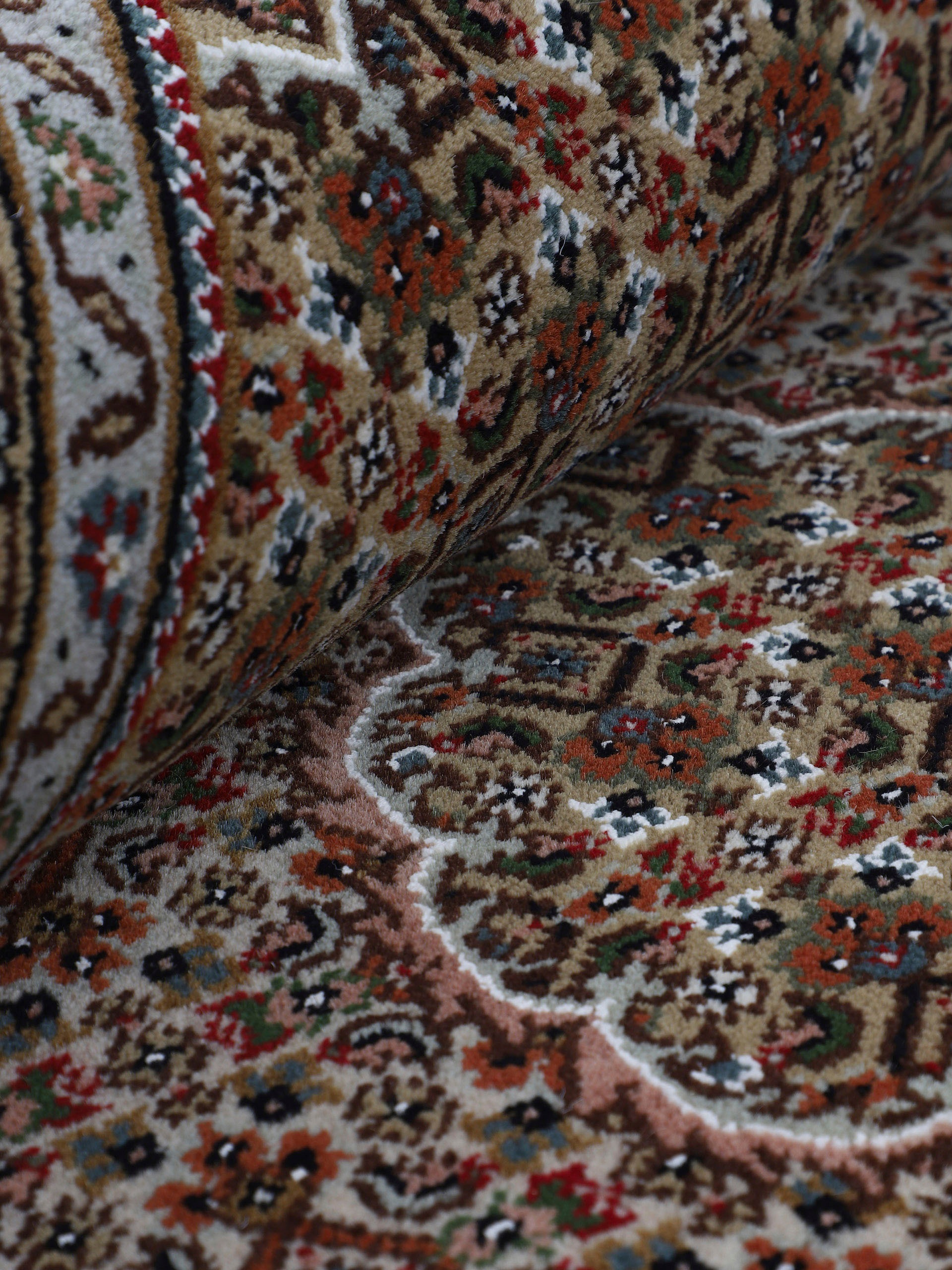 Woven Arts Orientteppich »Tabriz Mahi,  auch als Läufer«, rechteckig, 15 mm Höhe, handgeknüpft, Wohnzimmer, reine Wolle