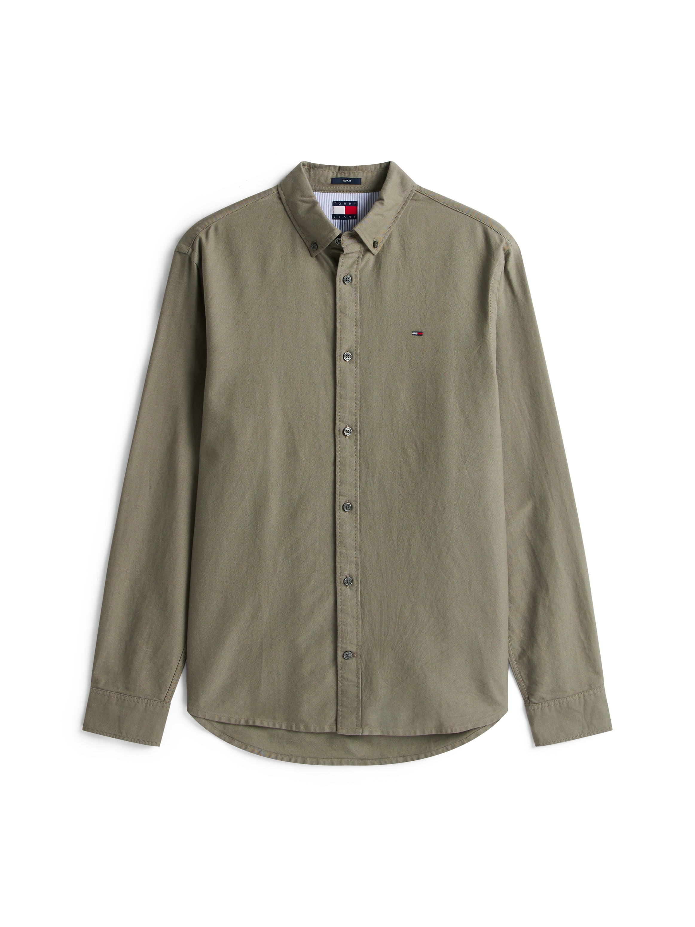Tommy Jeans Langarmhemd »TJM REG OXFORD SHIRT EXT«, Mit Rundhalsausschnitt