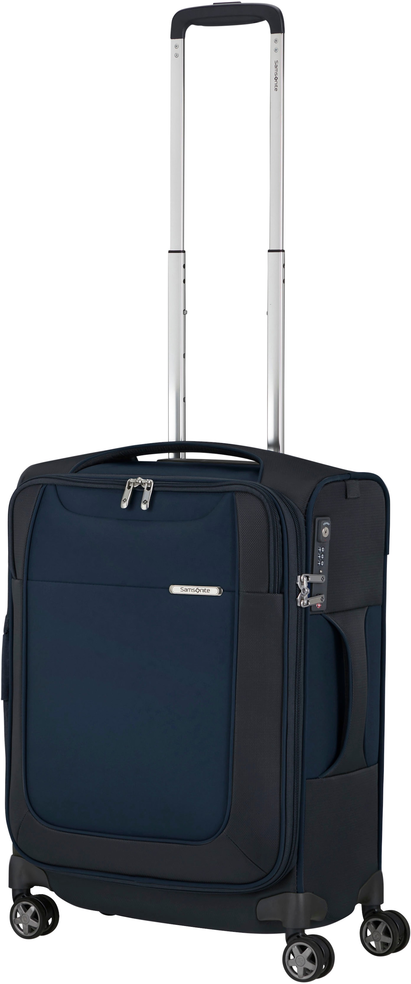 Samsonite Weichgepäck-Trolley »D'LITE, verschiedene Grössen und Farben«, 4 Rollen, Hartschalen-Koffer Reisekoffer TSA-Zahlenschloss Volumenerweiterung