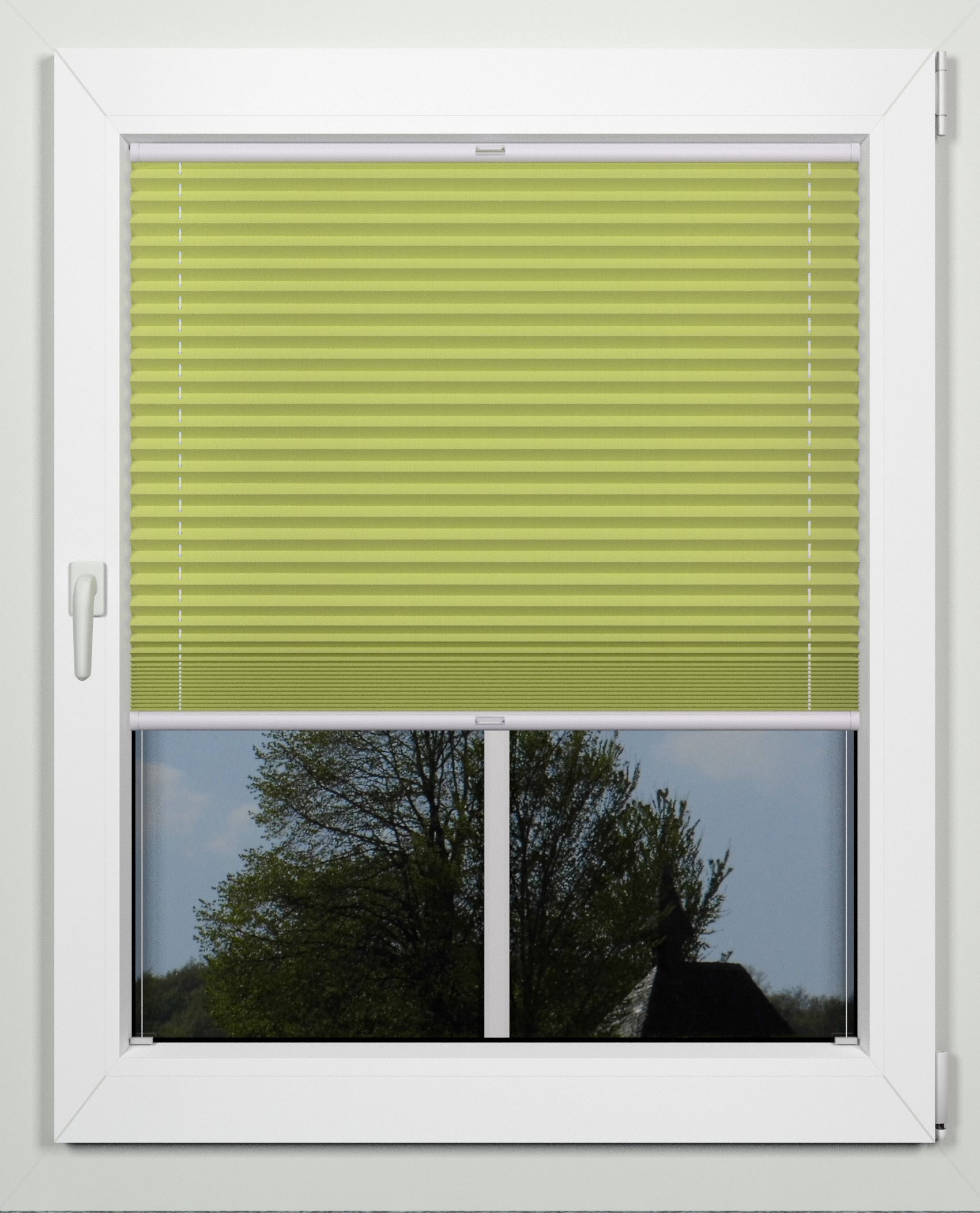 indeko Plissee "simple" Lichtschutz mit Bohren verspannt nach Mass